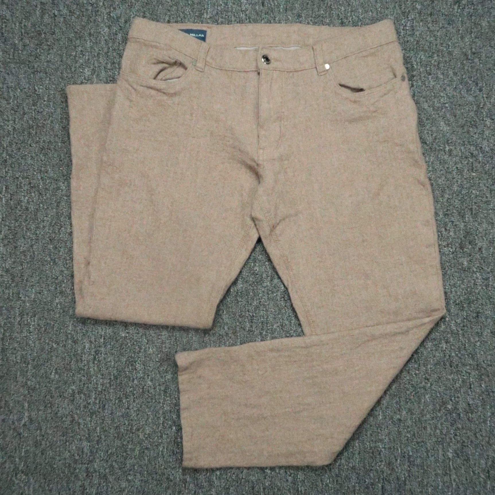 Peter Millar Peter Millar Pants Men 32x26 Brown Wool Flannel 5 Pocket Chino Trouser Size US 32 / EU 48 - 2 Thumbnail