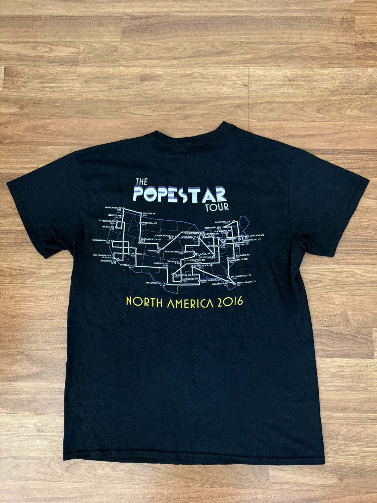 Vintage Ghost popestar tour shirt swedish rock band tee 2016 Size US M / EU 48-50 / 2 - 4 Thumbnail