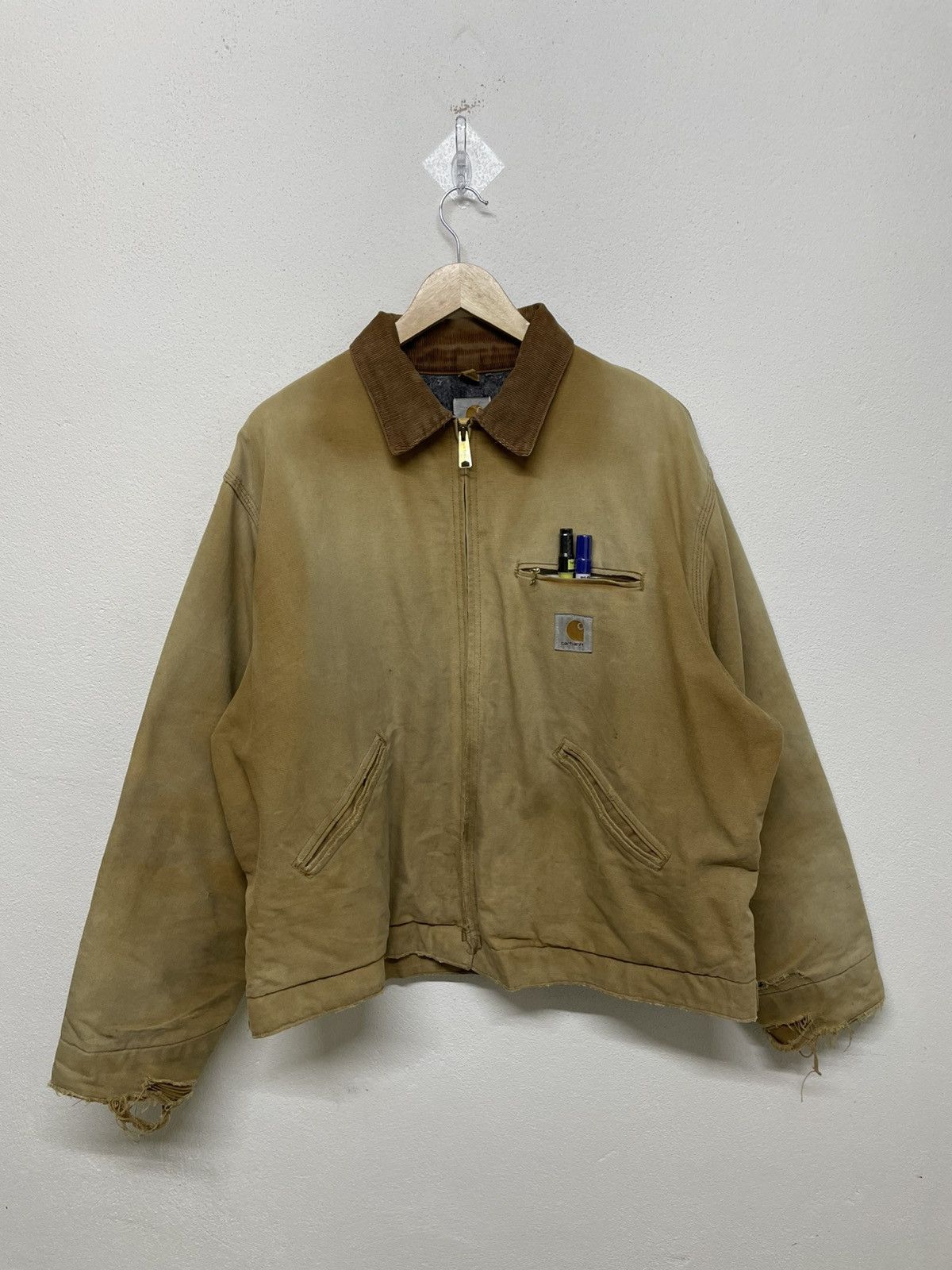 Carhartt Vintage Carhartt Detroit J01 Blanked Lined 6BLJ Jacket Usa Size US XL / EU 56 / 4 - 6 Thumbnail