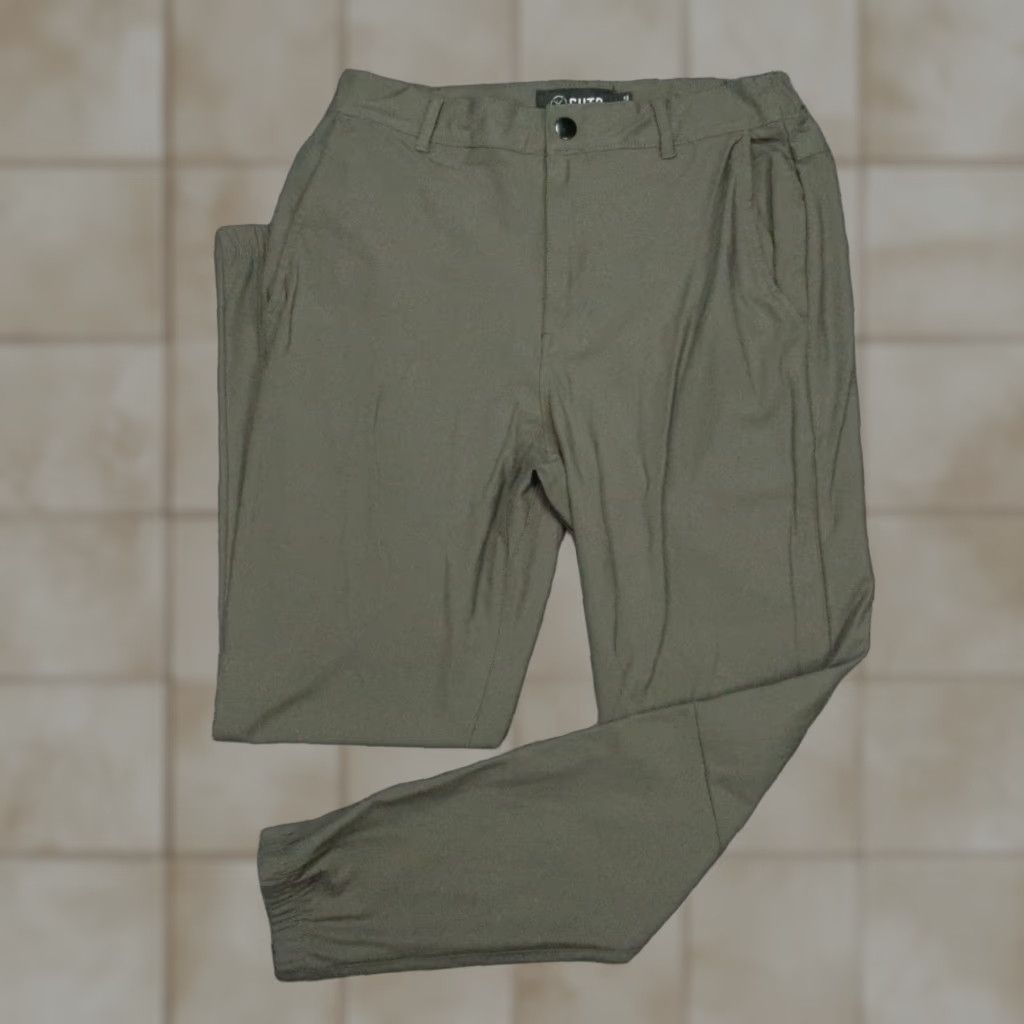 UES Clothing CUTS Pants Mens M Green Jogger Zip Pocket Tapered Size US 31 - 1 Thumbnail