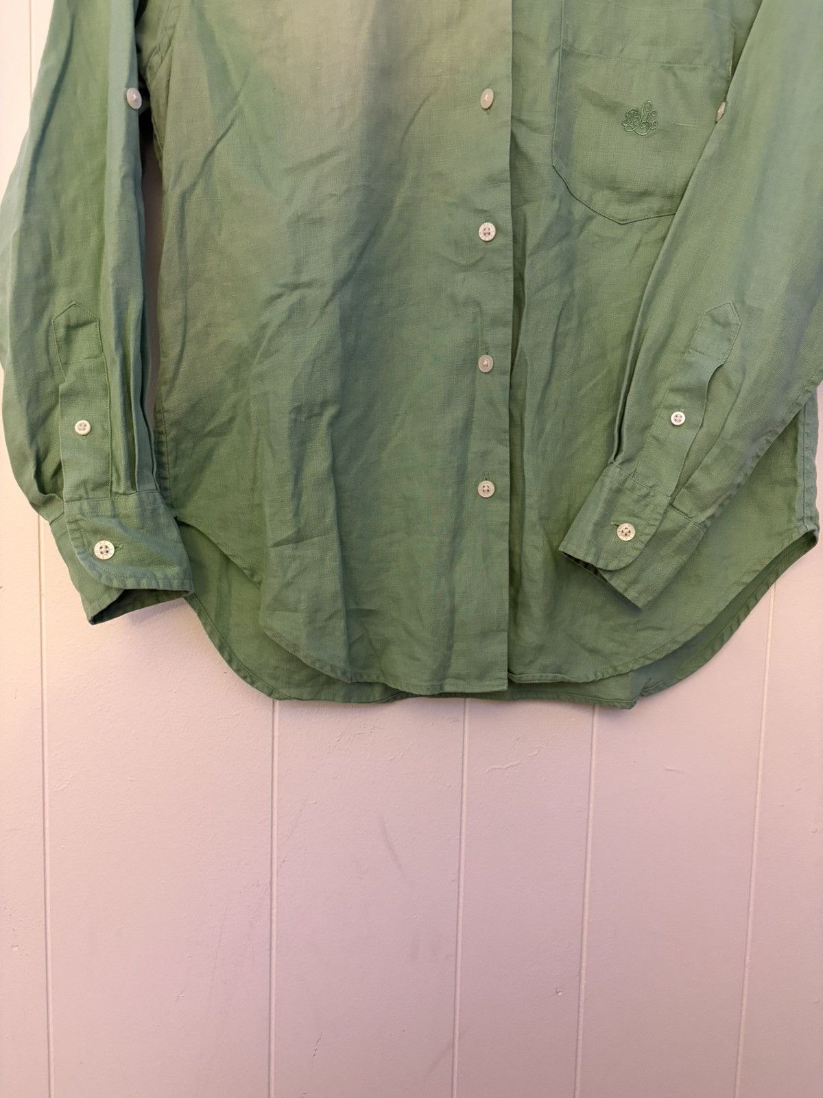 Ralph Lauren Ralph Lauren green linen button up shirt Size US S / EU 44-46 / 1 - 6 Thumbnail