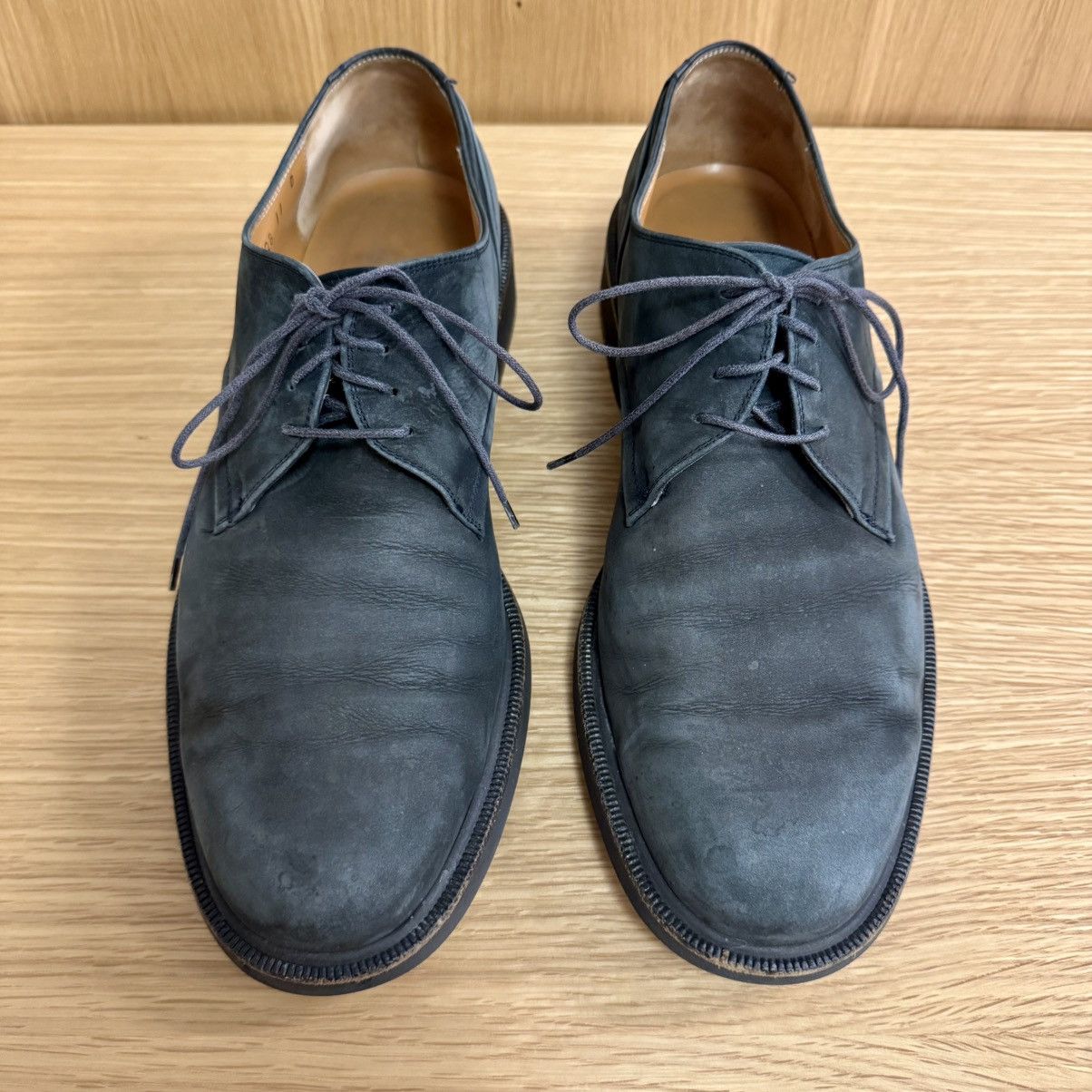 Salvatore Ferragamo Salvatore Ferragamo Teal Blue Suede Oxfords, Size US 11 Size US 11 / EU 44 - 2 Thumbnail