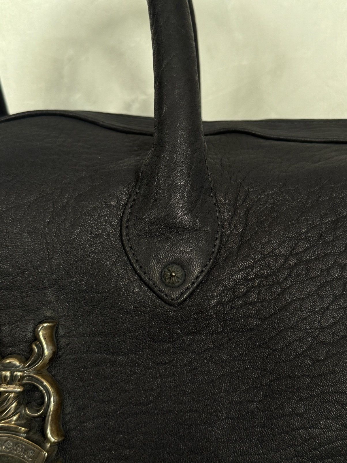 Chrome Hearts Rare 90s - Big Dagger Embellished Leather Duffle Bag Size ONE SIZE - 6 Thumbnail