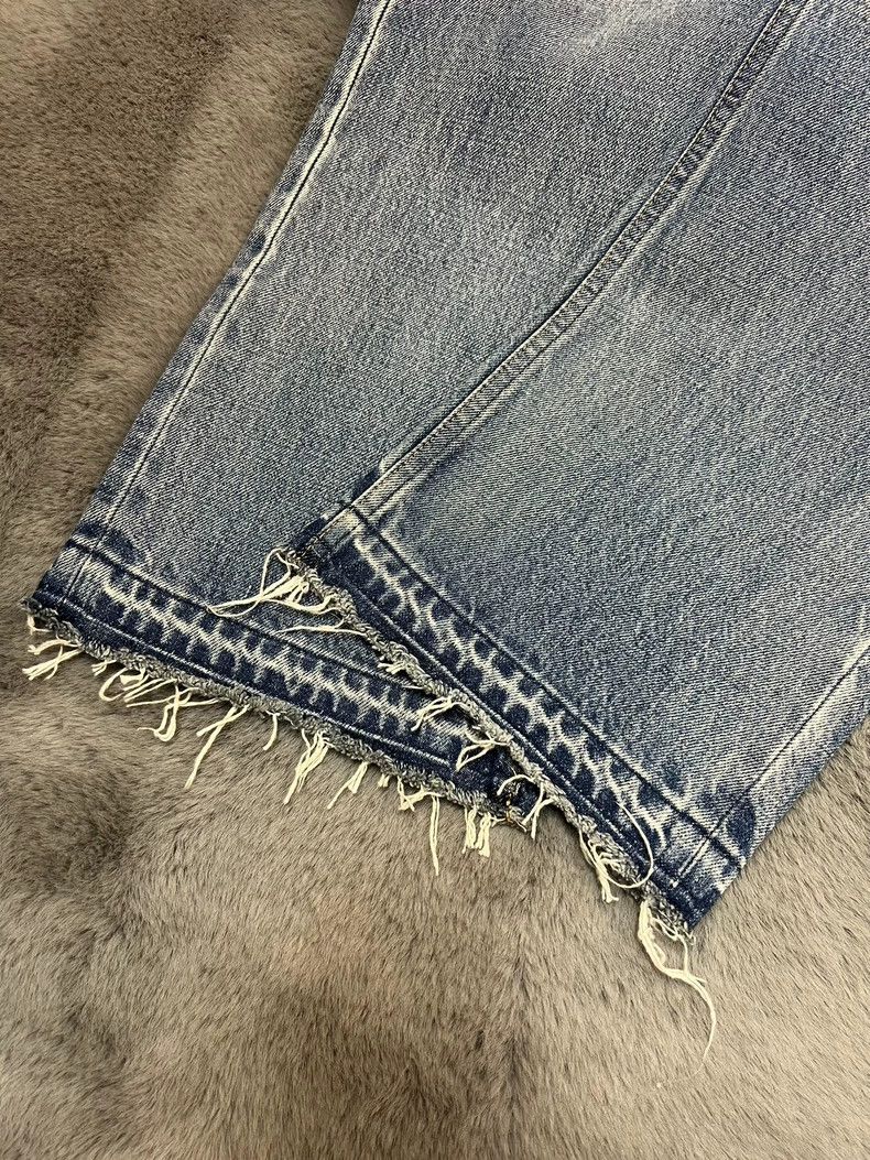 Celine CELINE Straight blue jeans with fringed edges Size 26" / US 2 / IT 38 - 7 Thumbnail