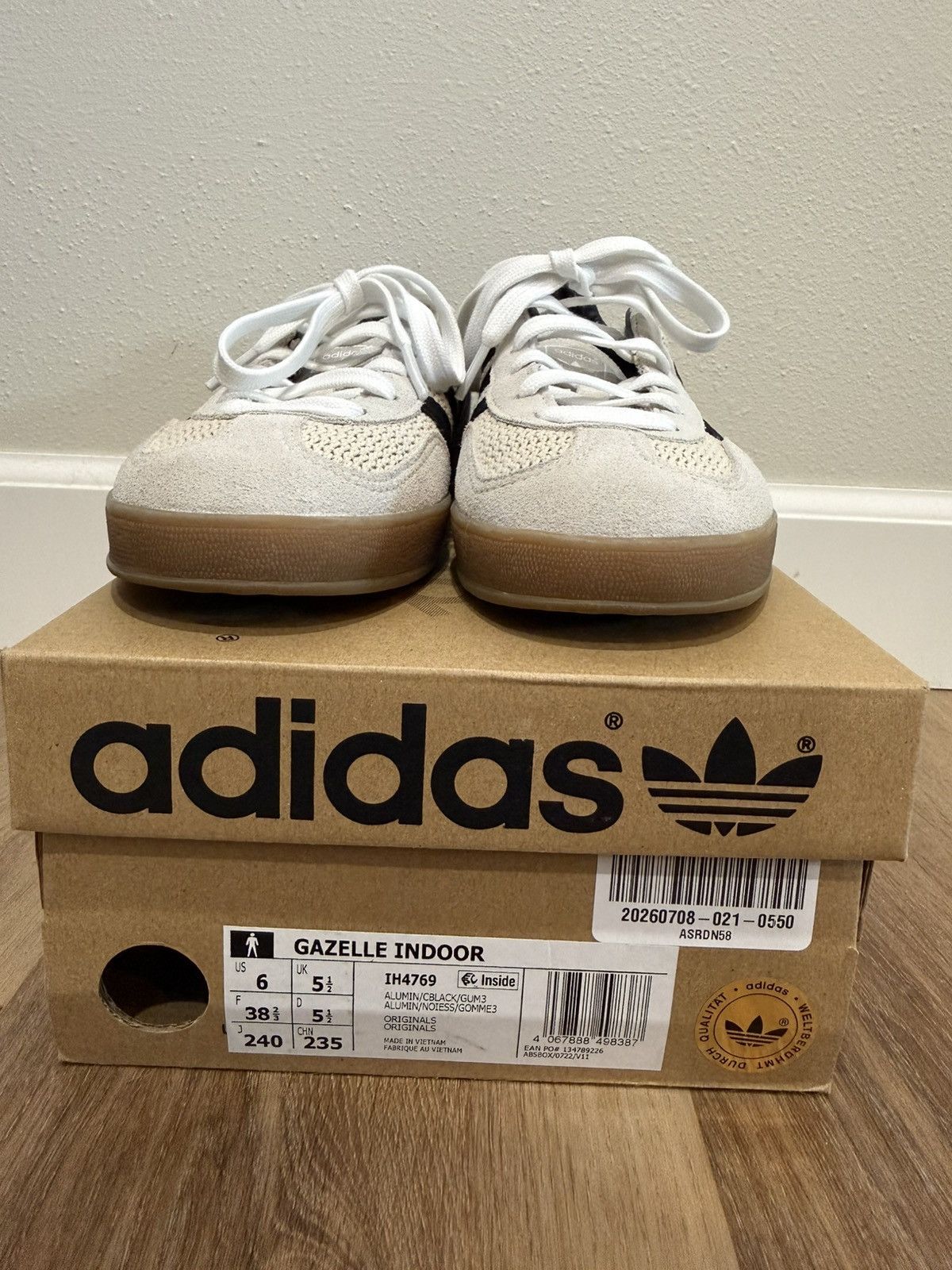 Adidas Adidas Gazelle Indoor ‘Alumina Black’ Size US 6 / EU 39 - 4 Thumbnail