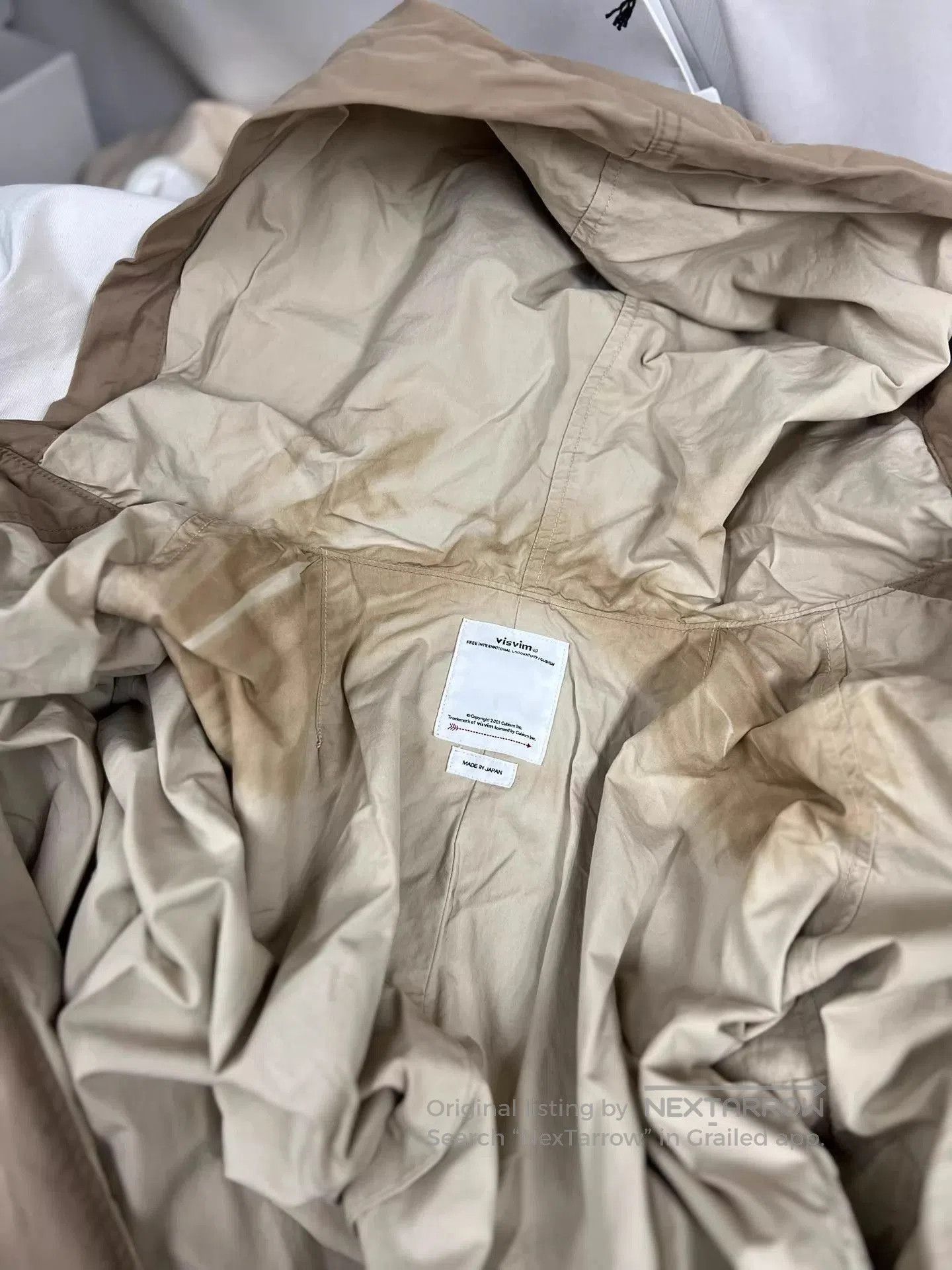 Visvim Beige Hooded Parka Jacket Size S. Size US S / EU 44-46 / 1 - 9 Thumbnail