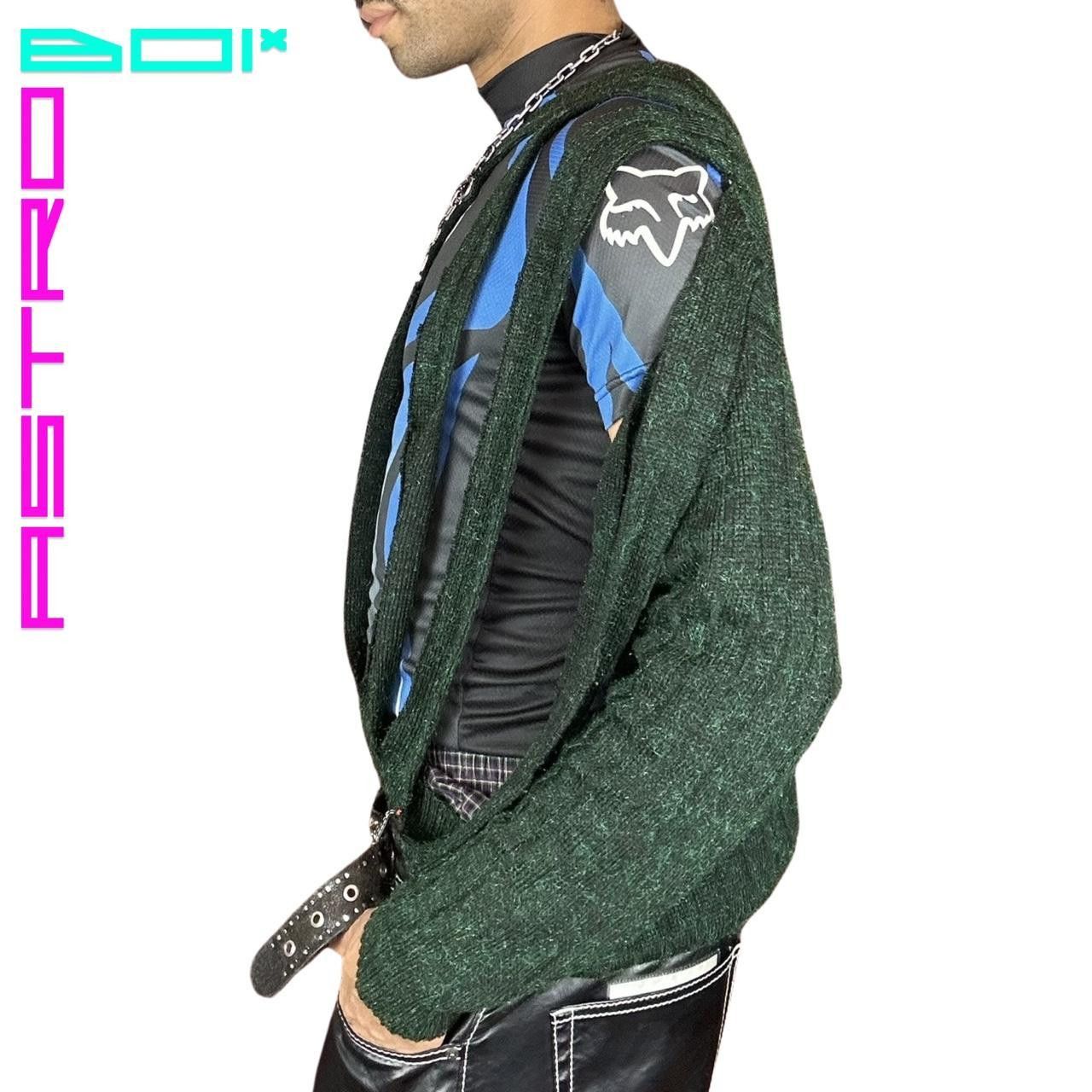 Other ASTROBOI* CUT OUT WOOL GREEN SWEATER_ GREEN _ LARGE Size US L / EU 52-54 / 3 - 3 Thumbnail