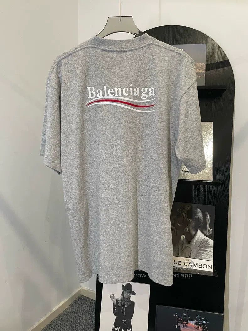 Balenciaga Balenciaga Coke Embroidered Gray T-Shirt Size US XS / EU 42 / 0 - 2 Thumbnail