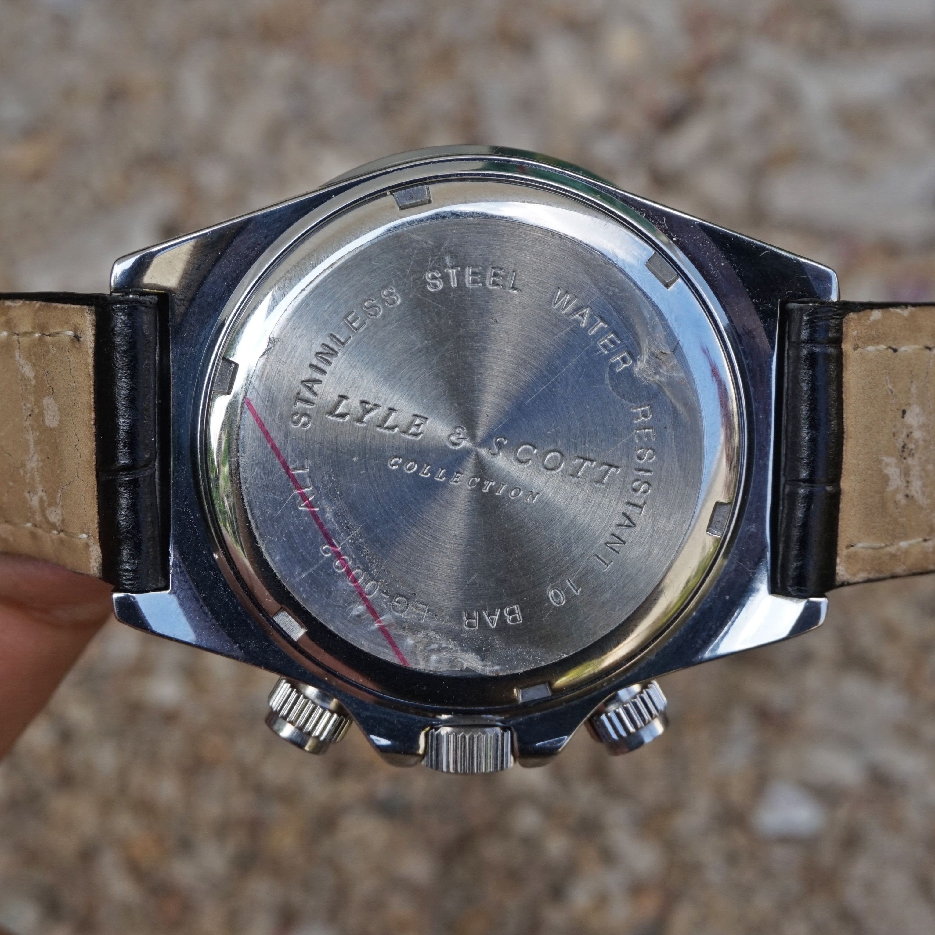 Lyle & Scott Lyle and Scott Chronograph watch dial texture Size ONE SIZE - 9 Thumbnail