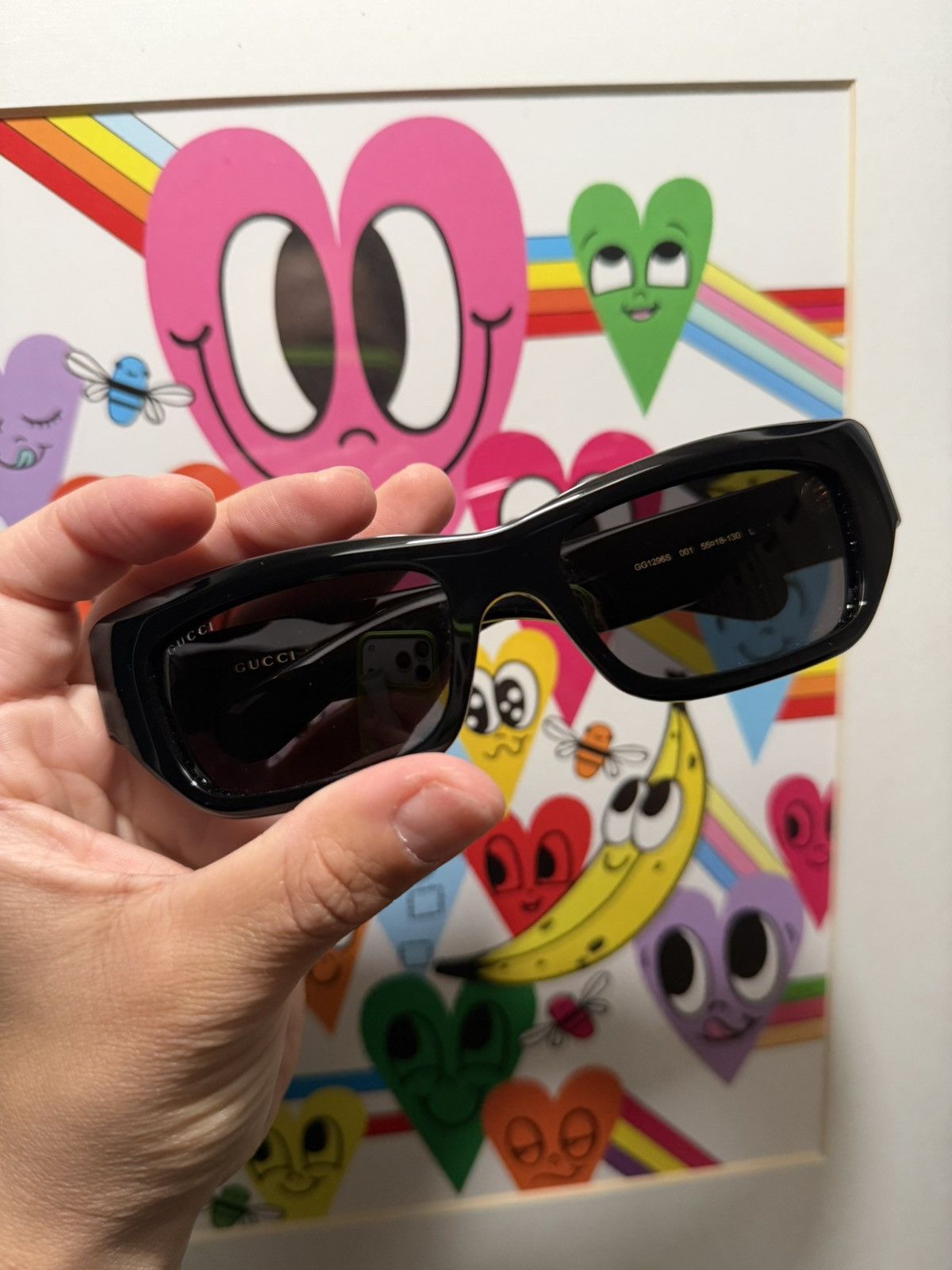 Gucci Gucci Wayfarer Style Sunglasses Size ONE SIZE - 6 Thumbnail