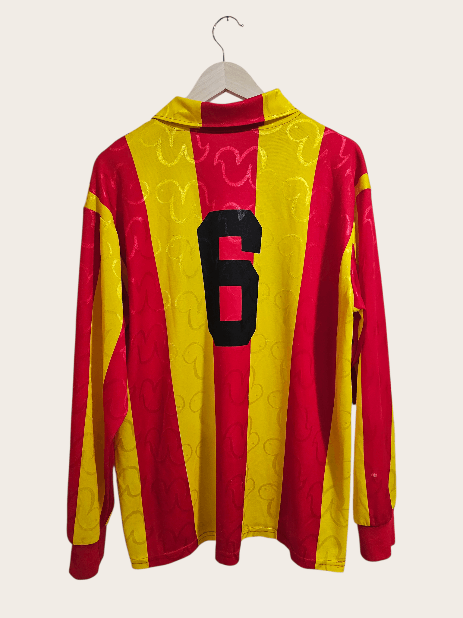 Vintage Giulianova Calcio 1999-00 Matchworn Long Sleeve #6 Kit Size US XL / EU 56 / 4 - 4 Thumbnail