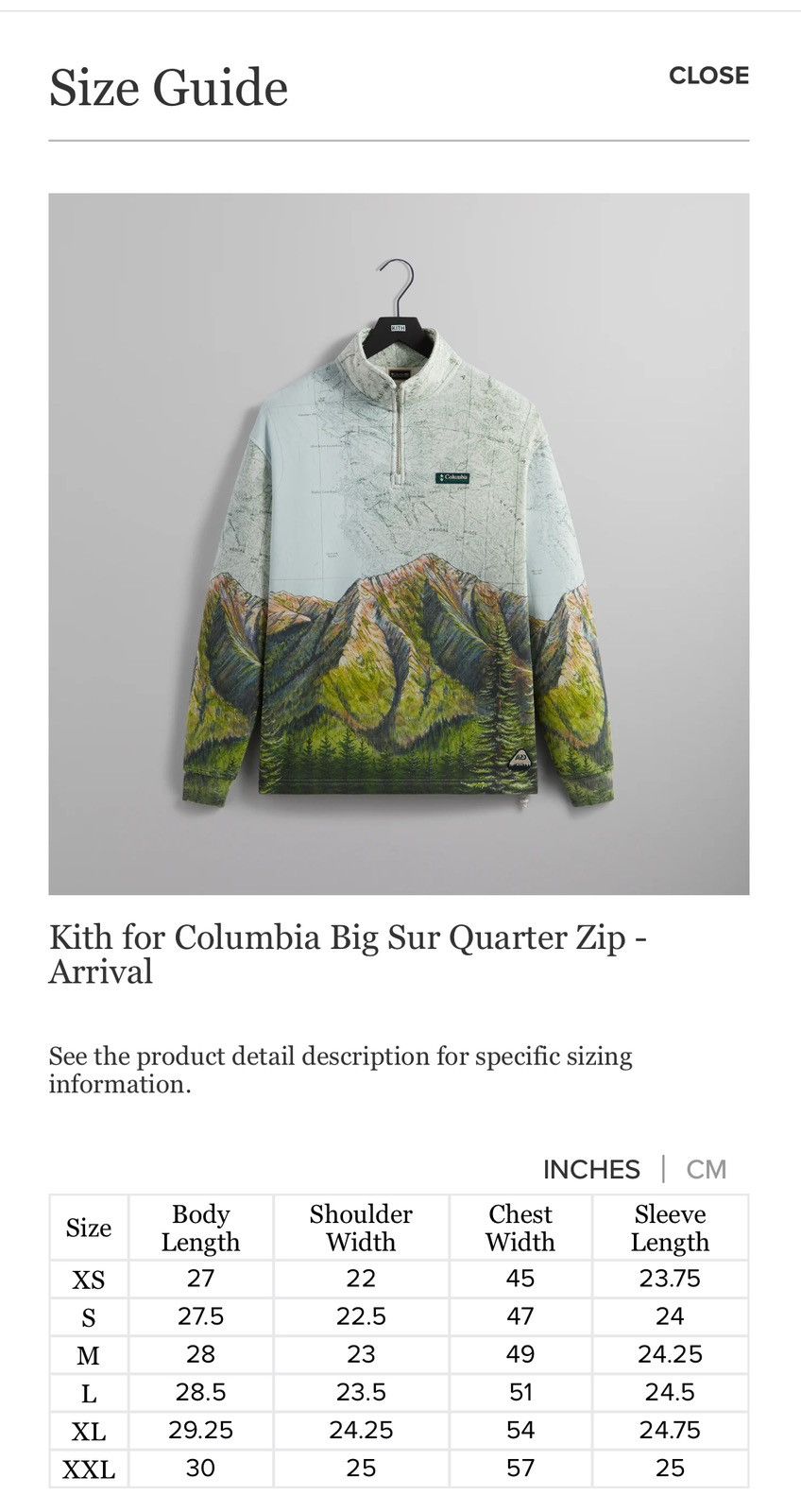 Columbia × Kith ALPiNE RESEARCH DiViSiON BiG SUR FLEECE QUARTERZiP PULLOVER Size US L / EU 52-54 / 3 - 7 Thumbnail