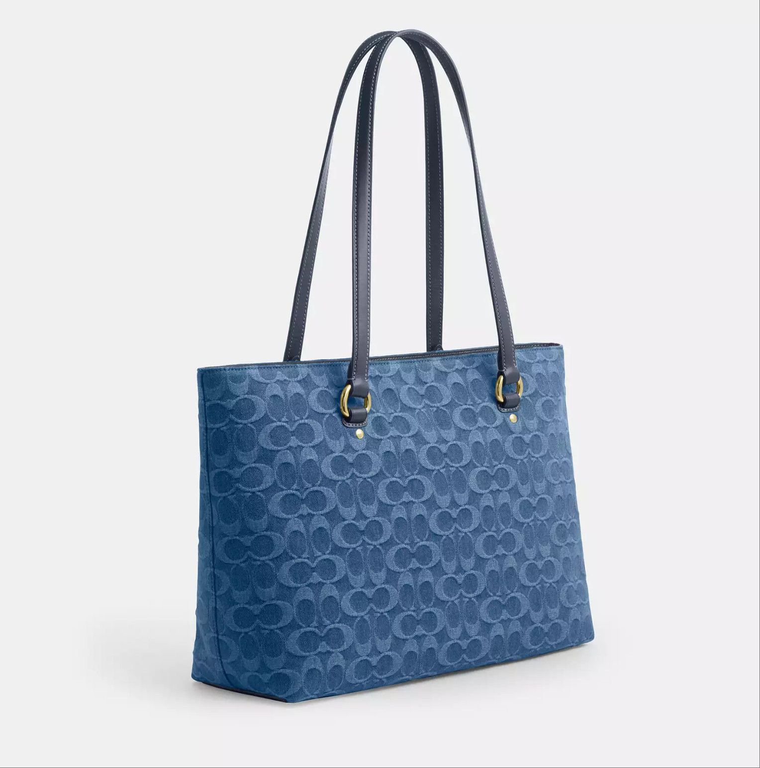 Coach Station Tote Bag In Signature Denim CDB88 Size ONE SIZE - 14 Thumbnail