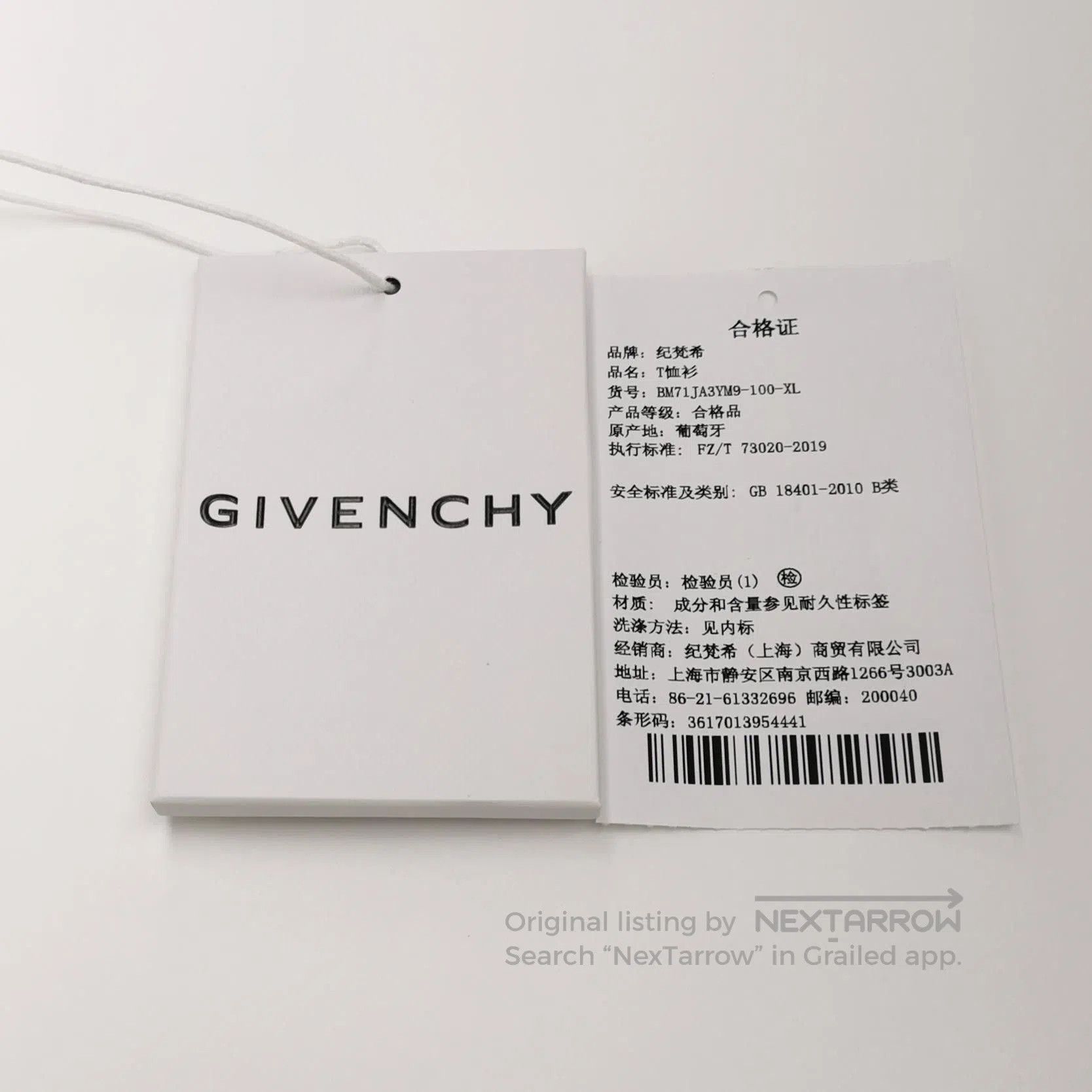 Givenchy Givenchy Cotton Logo Crew Neck T. Size US XL / EU 56 / 4 - 1 Thumbnail