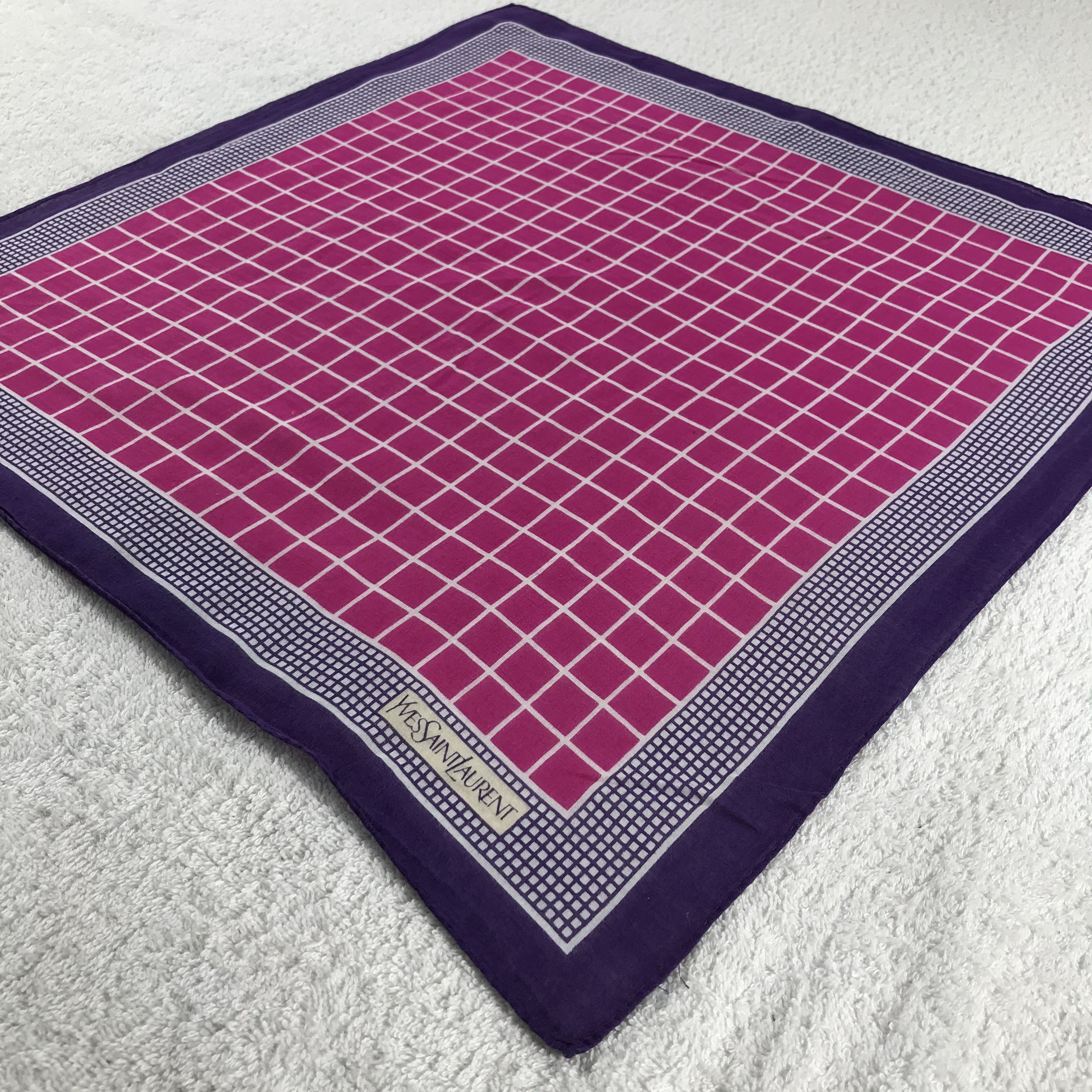 Vintage × Yves Saint Laurent Yves Saint Laurent Handkerchief / Neckerchief / Bandana Size ONE SIZE - 4 Thumbnail