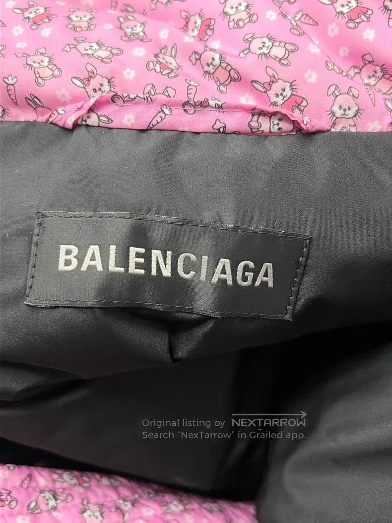 Balenciaga Balenciaga Pink Rabbit Fleece Jacket Size XS / US 0-2 / IT 36-38 - 4 Thumbnail