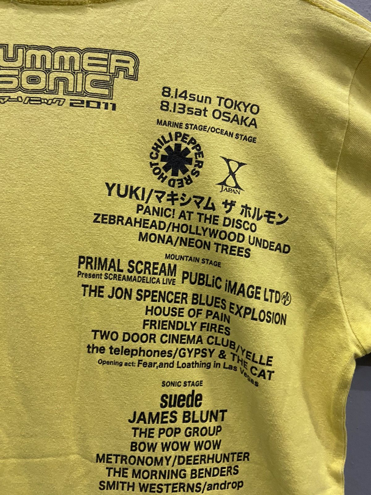 Band Tees SUMMER SONIC TOKYO OSAKA 2011 TOUR TEE SHIRT Size US M / EU 48-50 / 2 - 7 Thumbnail