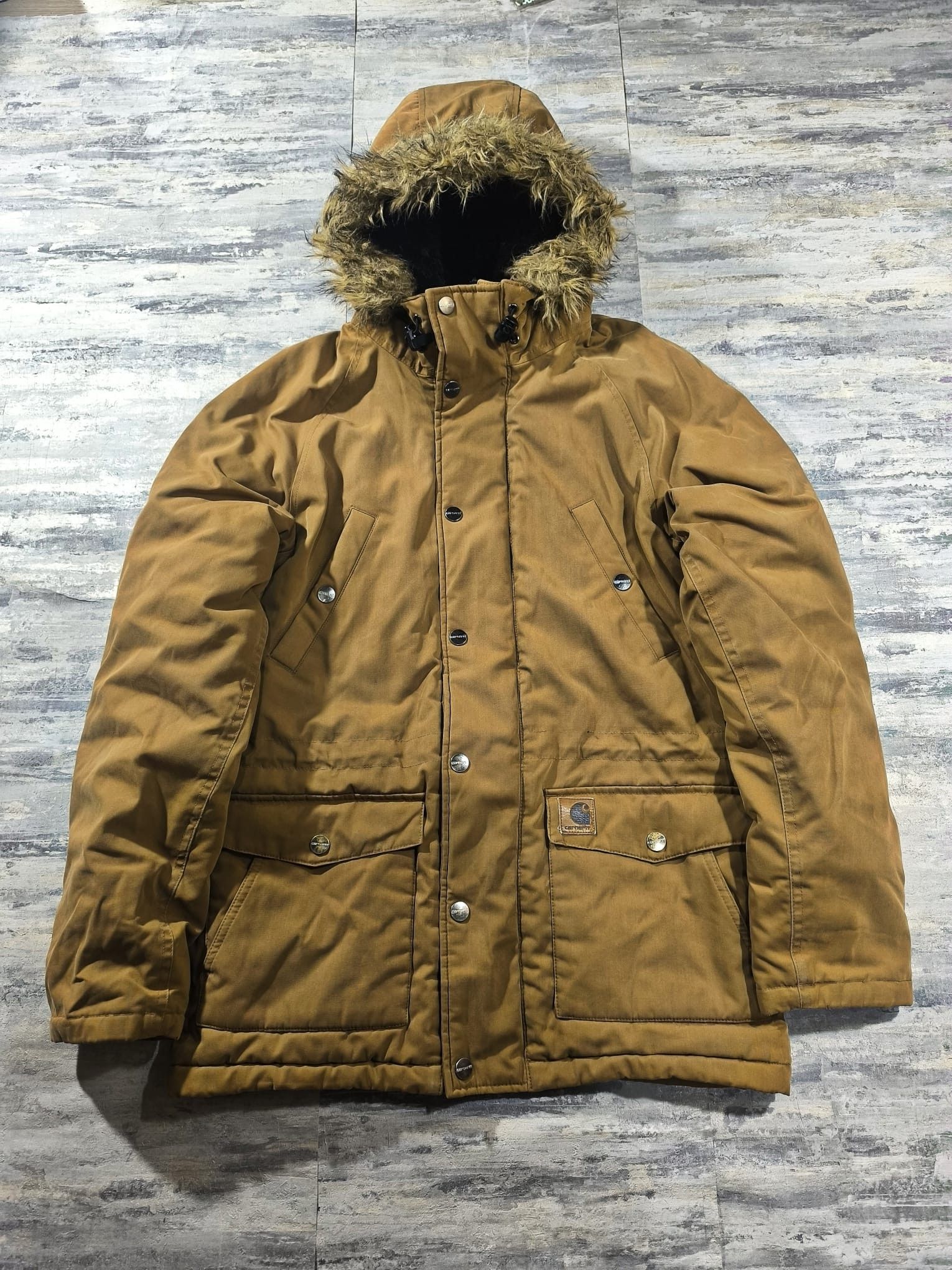 Carhartt Vtg Workwear Carhartt Trapper Parka FauxFur Winter Size US S / EU 44-46 / 1 - 9 Thumbnail