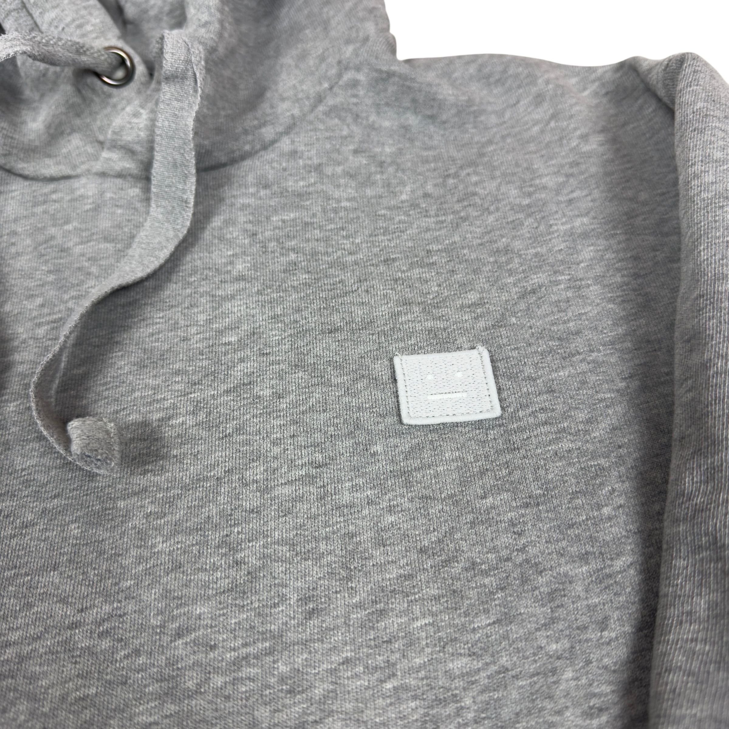 Acne Studios Acne Studios Ferris Face Men's Heather Gray Cotton Hoodie XS Size US XS / EU 42 / 0 - 2 Thumbnail