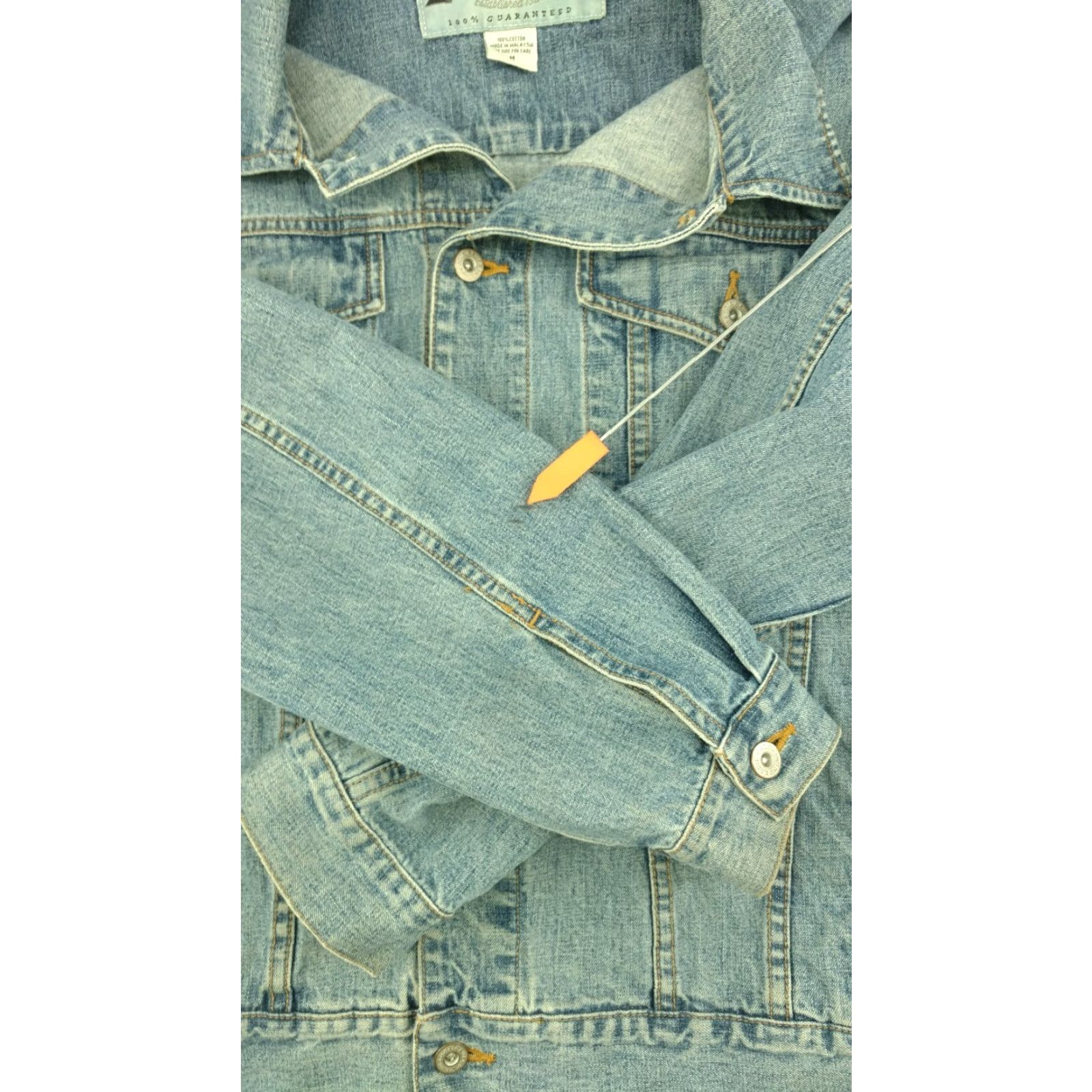 Eddie Bauer Eddie Bauer Jean Jacket Denim Trucker Button Up Unisex Medium Blue Sized M Size US 31 - 6 Thumbnail