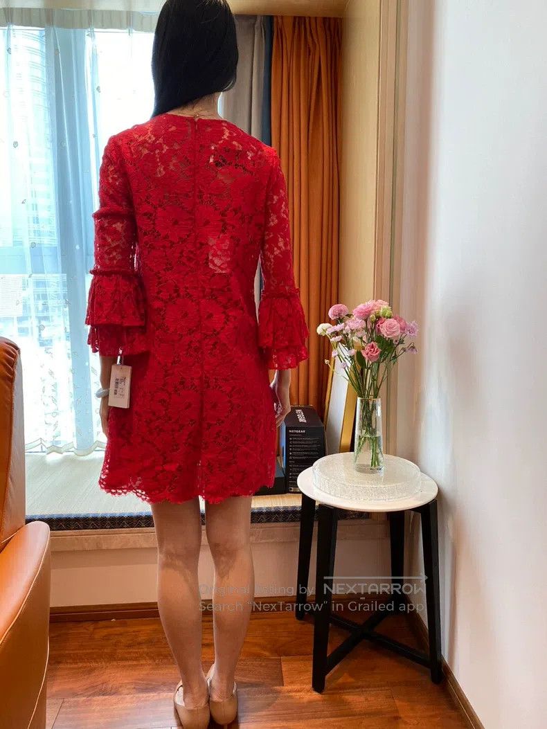 Valentino Valentino Floral lace ruffled dress Size S / US 4 / IT 40 - 2 Thumbnail