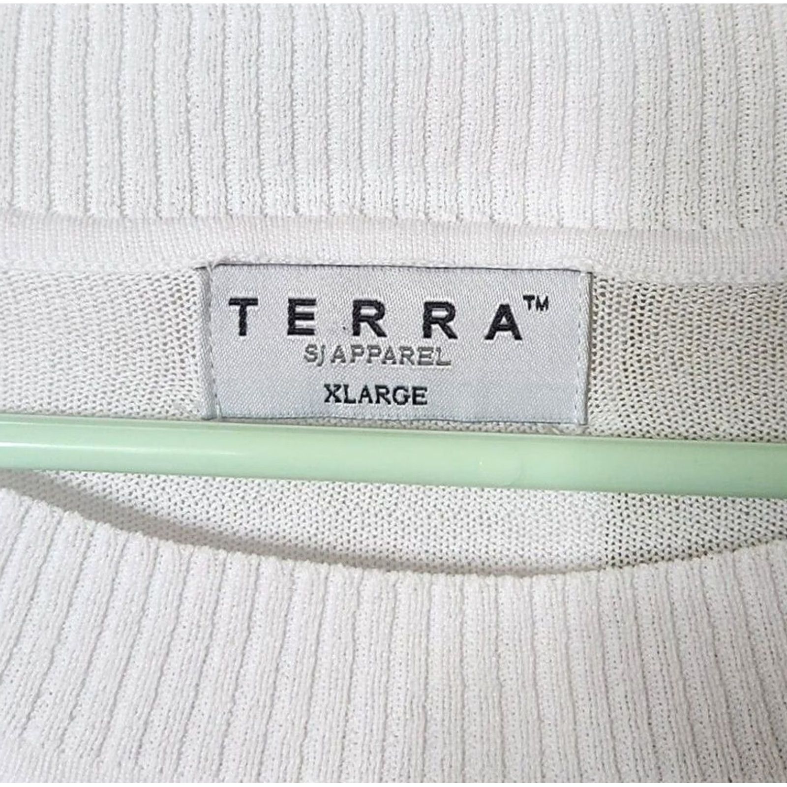 Vintage Terra Sweater Womens XL White Apparel Pullover Long Sleeve Rayon Nylon Blend Size XL / US 12-14 / IT 48-50 - 5 Thumbnail