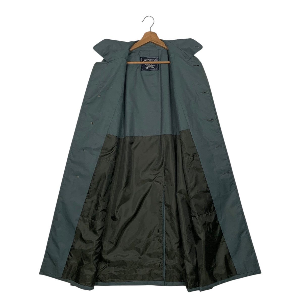 Burberry Burberrys Green Trench Coat Size US M / EU 48-50 / 2 - 11 Thumbnail