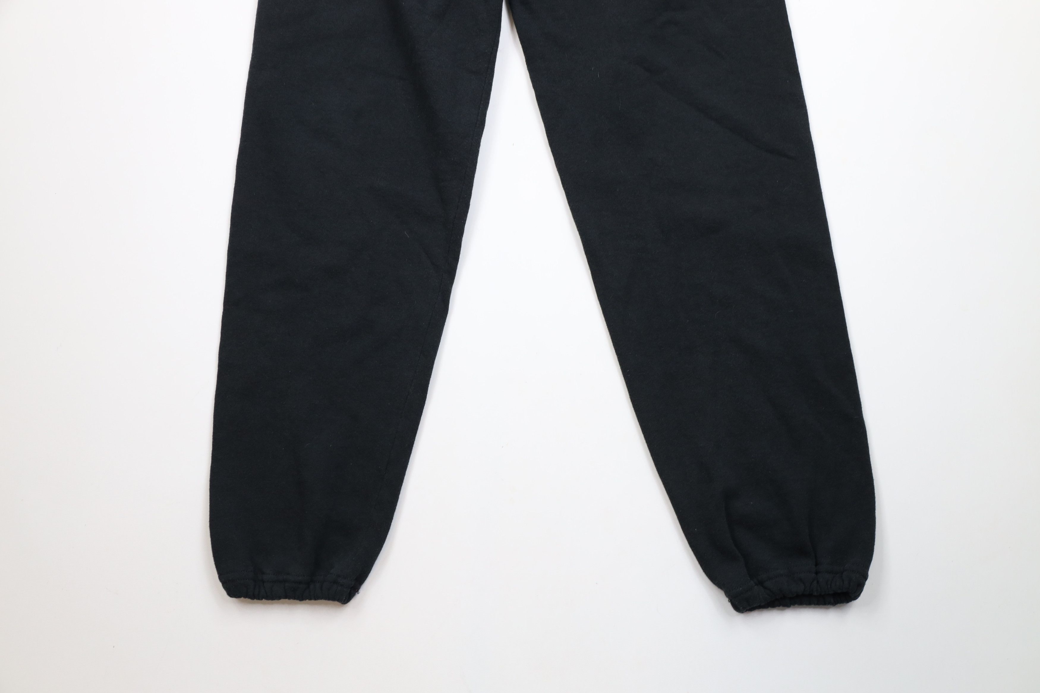 Vintage Vintage 90s Streetwear Cuffed Sweatpants Joggers Black USA Size US 36 / EU 52 - 4 Thumbnail