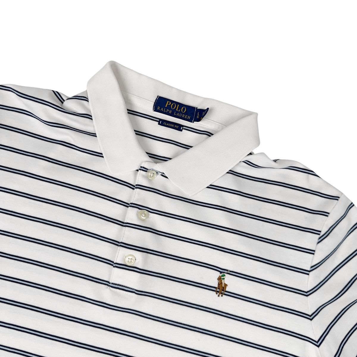 Polo Ralph Lauren Polo Ralph Lauren Shirt Classic Fit Striped Light Blue Size US L / EU 52-54 / 3 - 1 Thumbnail