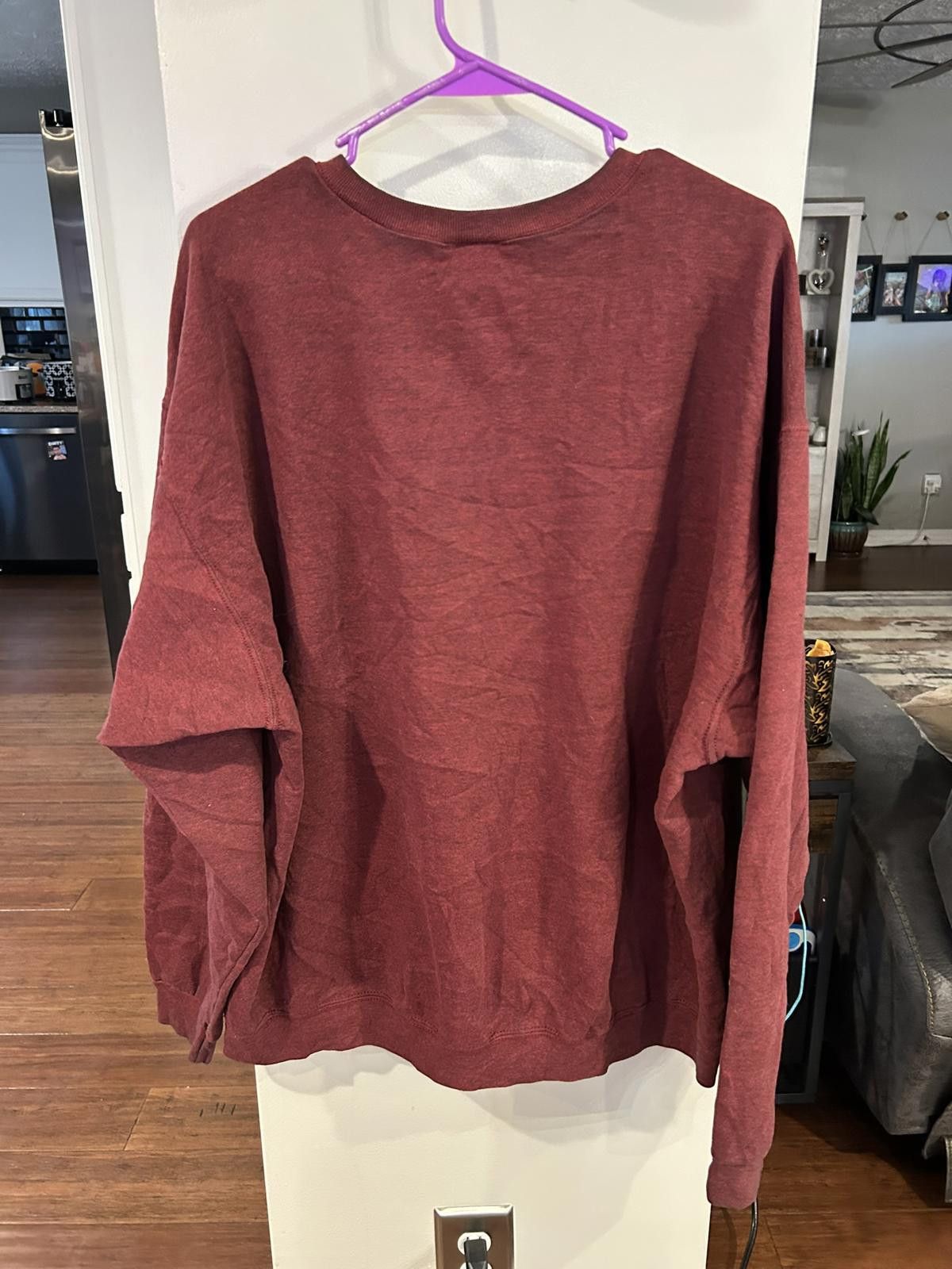 Wilson Vintage Wilson Men's Burgundy Crewneck Sweatshirt XXL Size US XXL / EU 58 / 5 - 4 Thumbnail