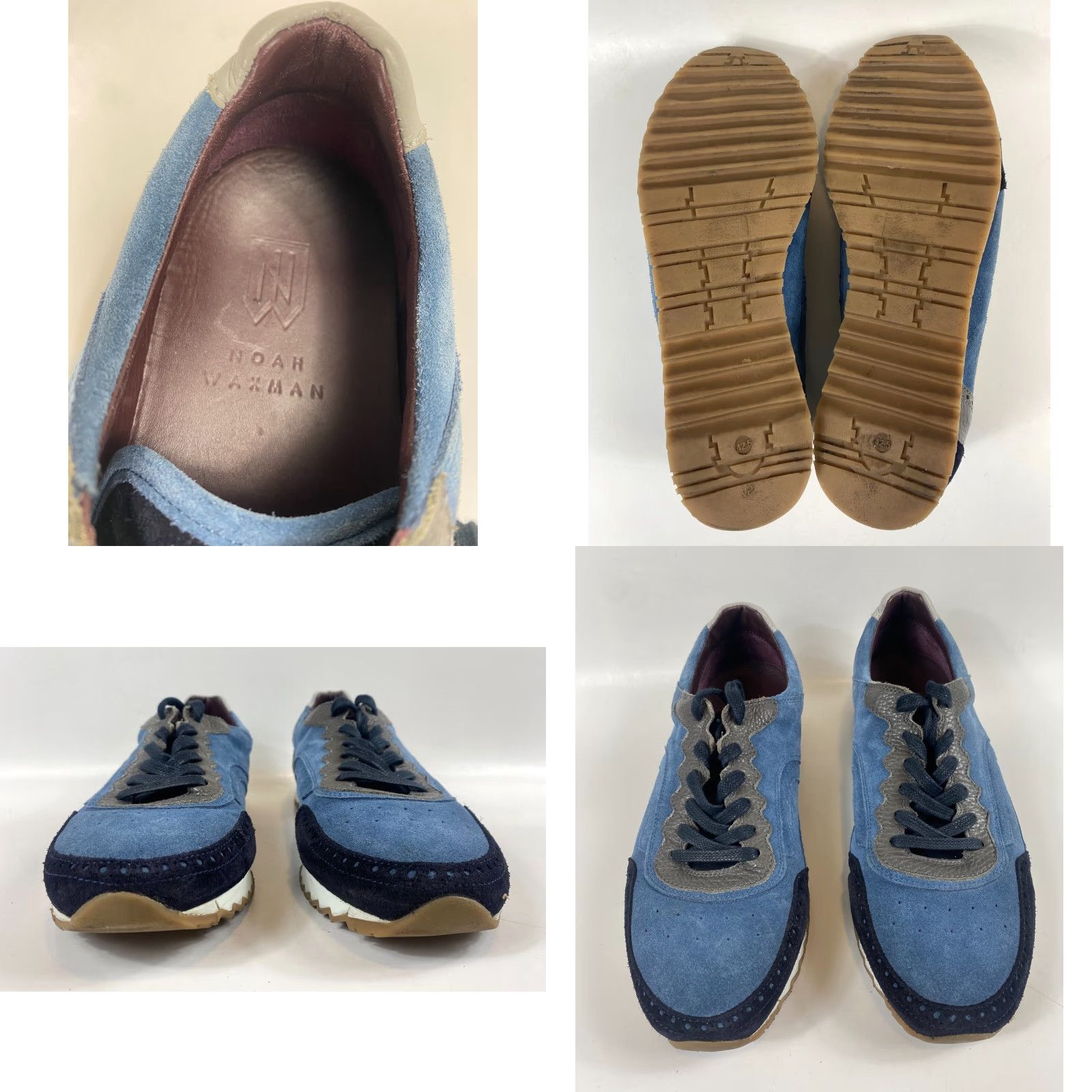 Noah Noah Waxman Men’s Greenwich Navy Suede Sneakers Casual Sneakers Navy Low-Top Size 9.5 Mens Leather Lining Rubber Sole Made Portugal Size US 10 / EU 43 - 8 Thumbnail
