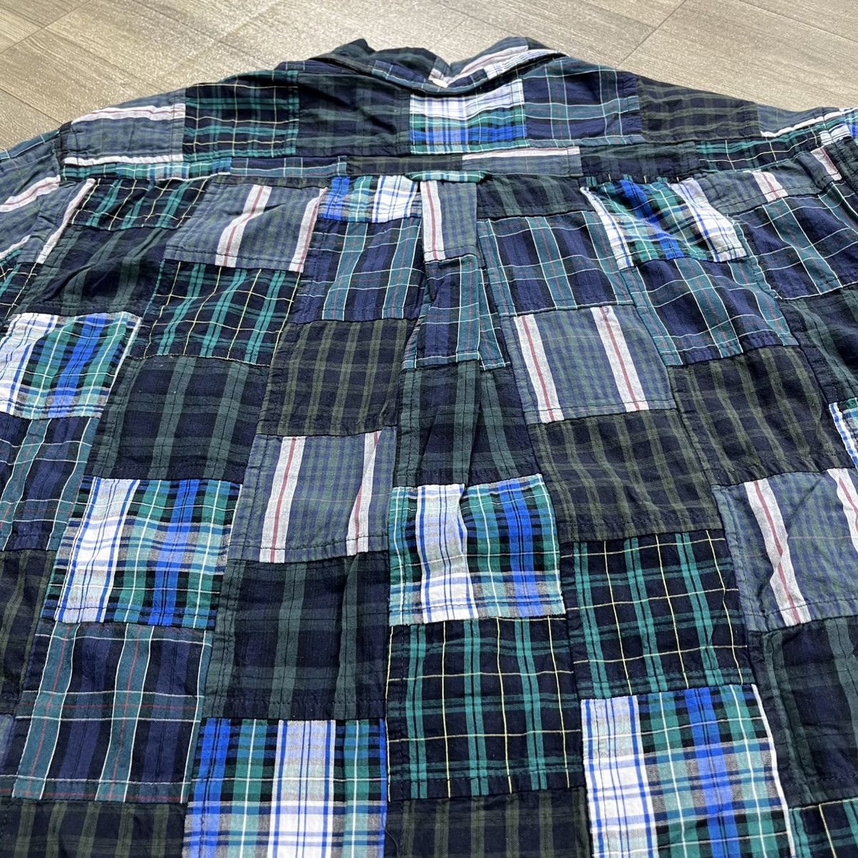 Beams Plus 2000s Beams Plus Japan Patchwork Plaid Western Shirt Size US M / EU 48-50 / 2 - 14 Thumbnail