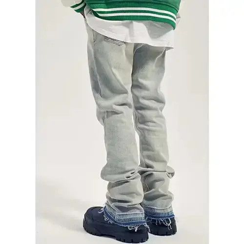 Designer × Japanese Brand × Vintage hiphop faded distressed flared jeans Size US 34 / EU 50 - 2 Thumbnail