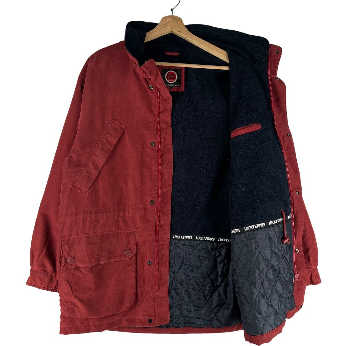 Japanese Brand 🔥VINTAGE SURVIVAL JACKET LUCKY STRIKE ISSEY MIYAKE Size US L / EU 52-54 / 3 - 3 Thumbnail