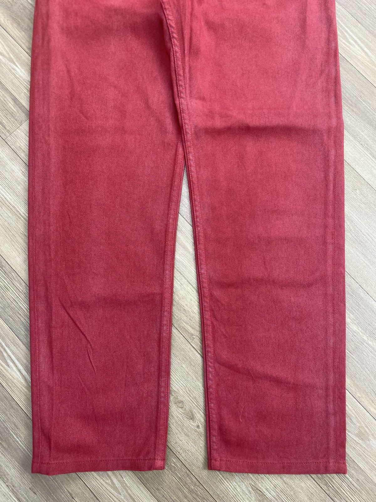 Maison Margiela Vintage Maison Martin Margiela Paris Red Denim Pants Luxury Size US 32 / EU 48 - 4 Thumbnail
