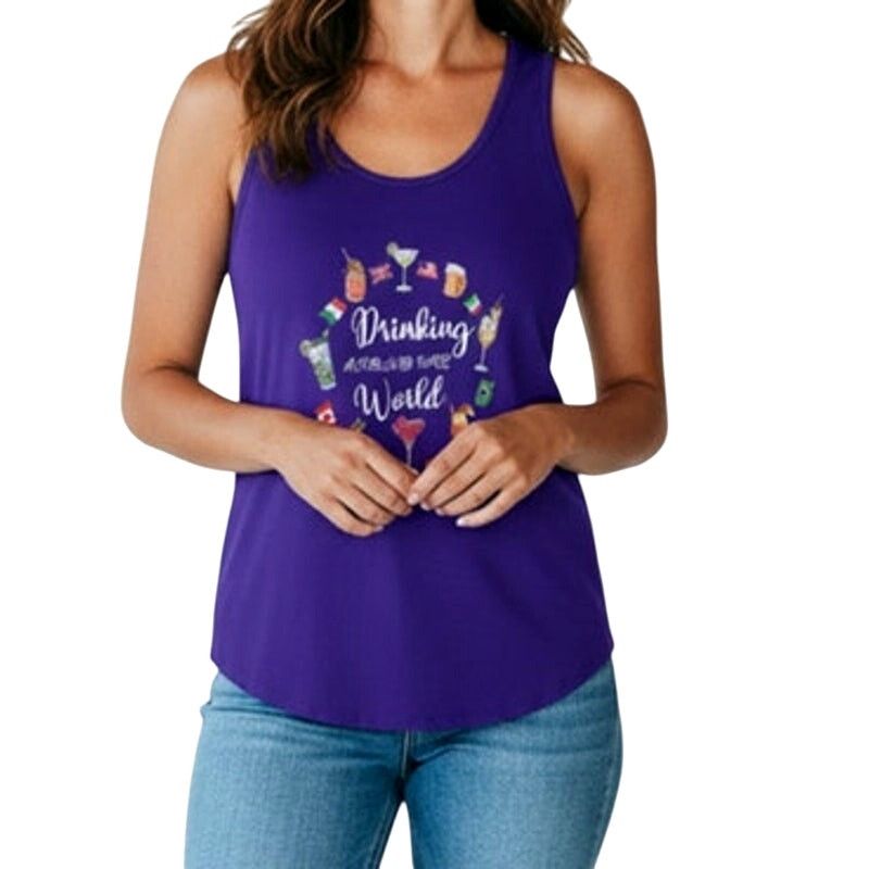 Other Port & Company Drinking Around the World Crew Neck Tank Top Size S / US 4 / IT 40 - 2 Thumbnail
