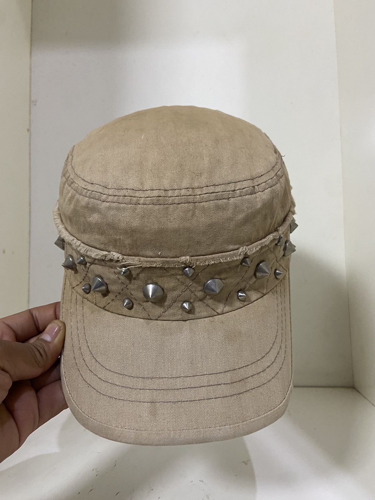 If Six Was Nine 2000s punk studded button patrol hat Size ONE SIZE - 1 Thumbnail