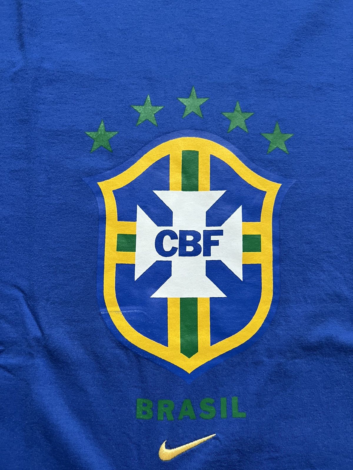 Nike × Vintage Nike Brazil Vintage Soccer Jersey Football T-Shirt Size US M / EU 48-50 / 2 - 7 Thumbnail
