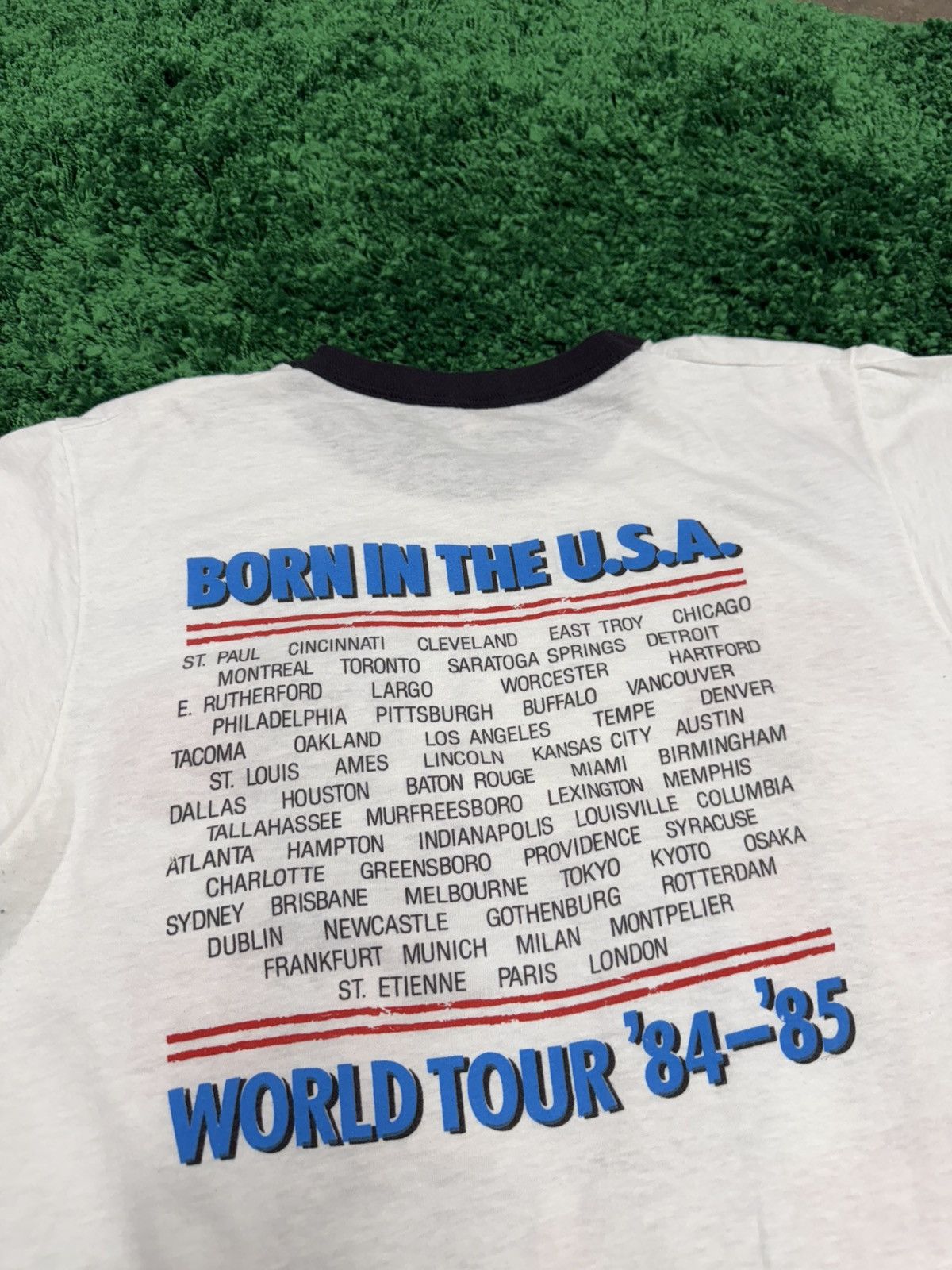 Vintage GRAIL 1984 Bruce Springsteen Born In The USA Ringer Large Size US L / EU 52-54 / 3 - 8 Thumbnail