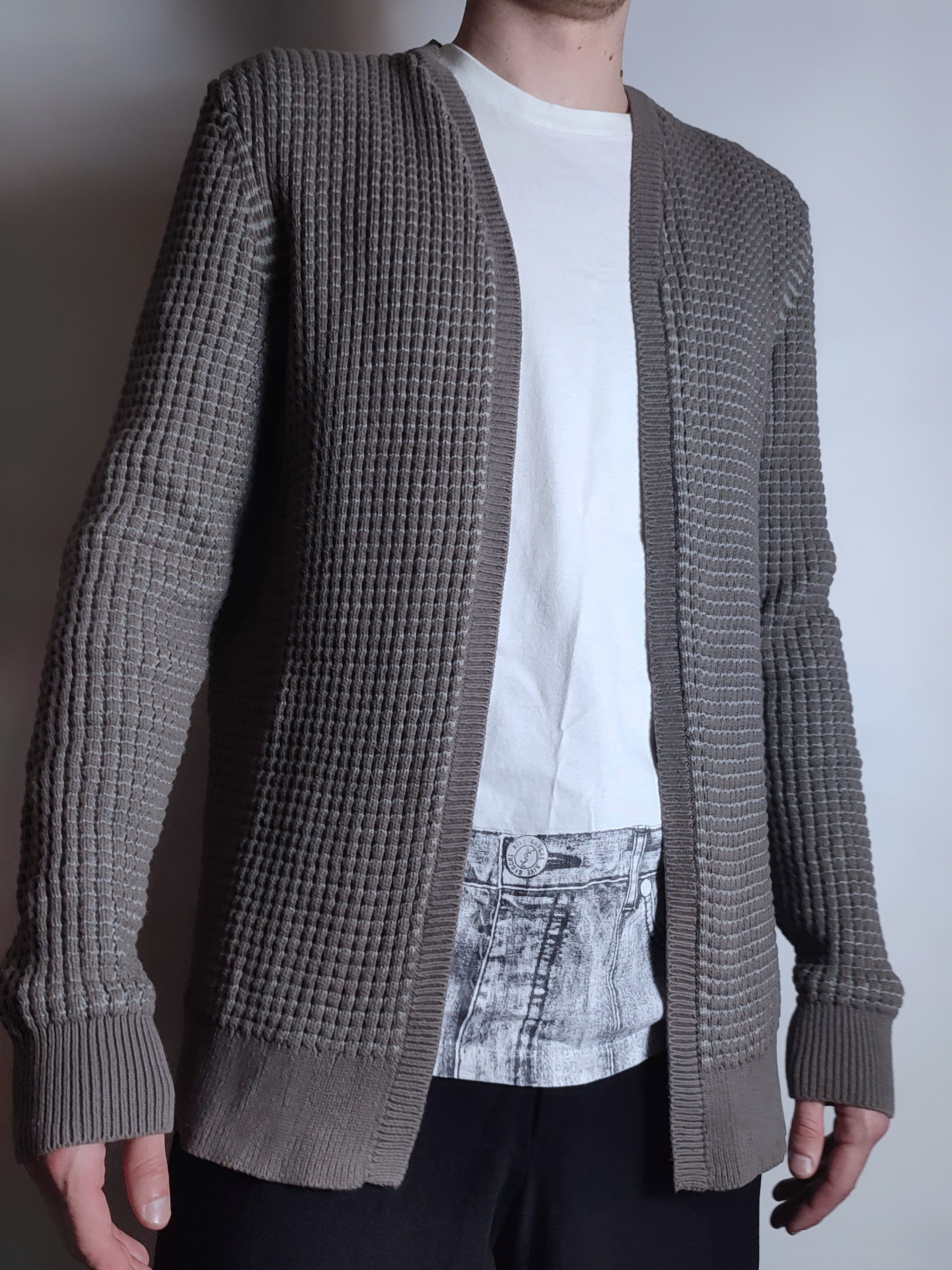 Allsaints Allsaints Eydon Open Waffle Heavy Cardigan Size US L / EU 52-54 / 3 - 1 Thumbnail