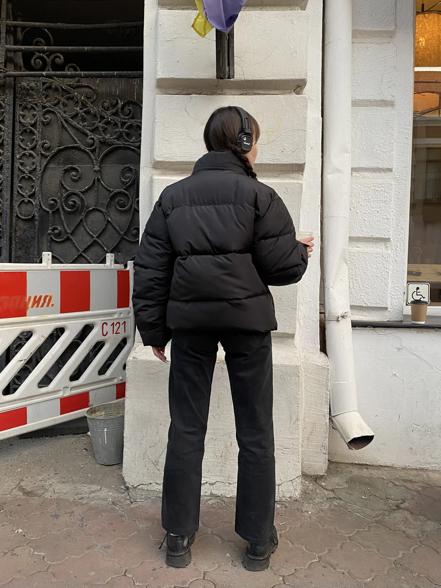 Other Streetwear puffer jacket down black ulika basic y2k Size US XL / EU 56 / 4 - 2 Thumbnail