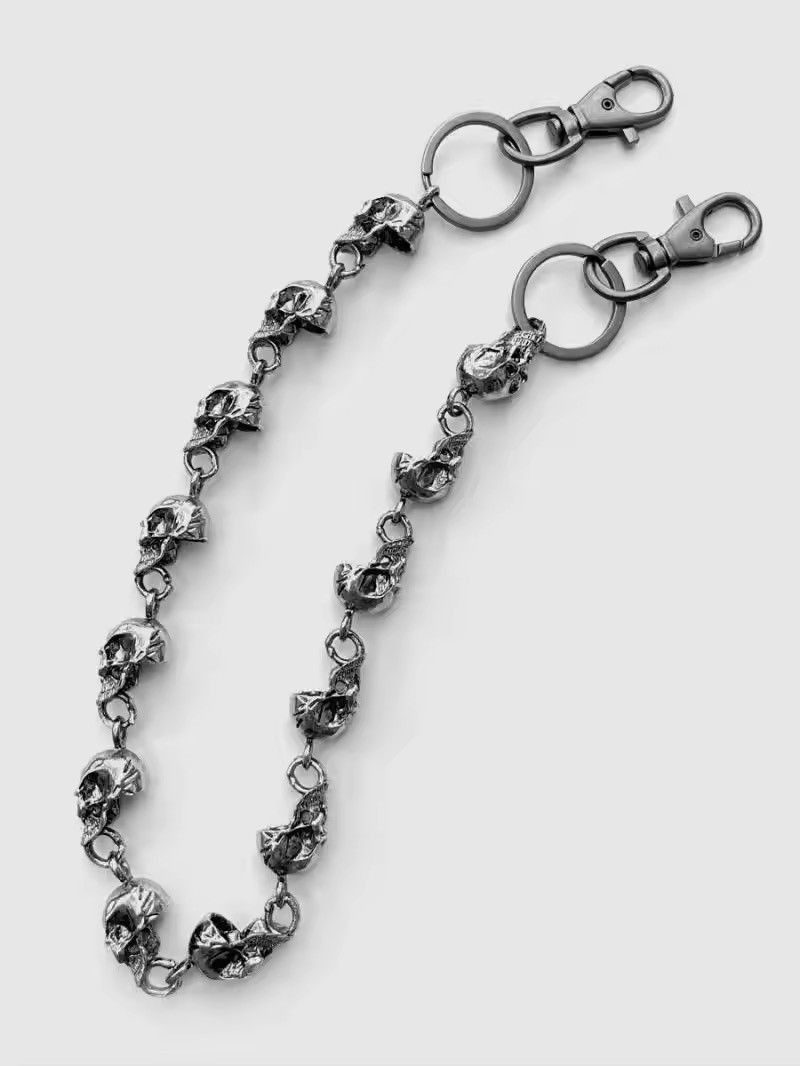 Jewelry Punk Skulls Wallet Chain Size ONE SIZE - 4 Thumbnail