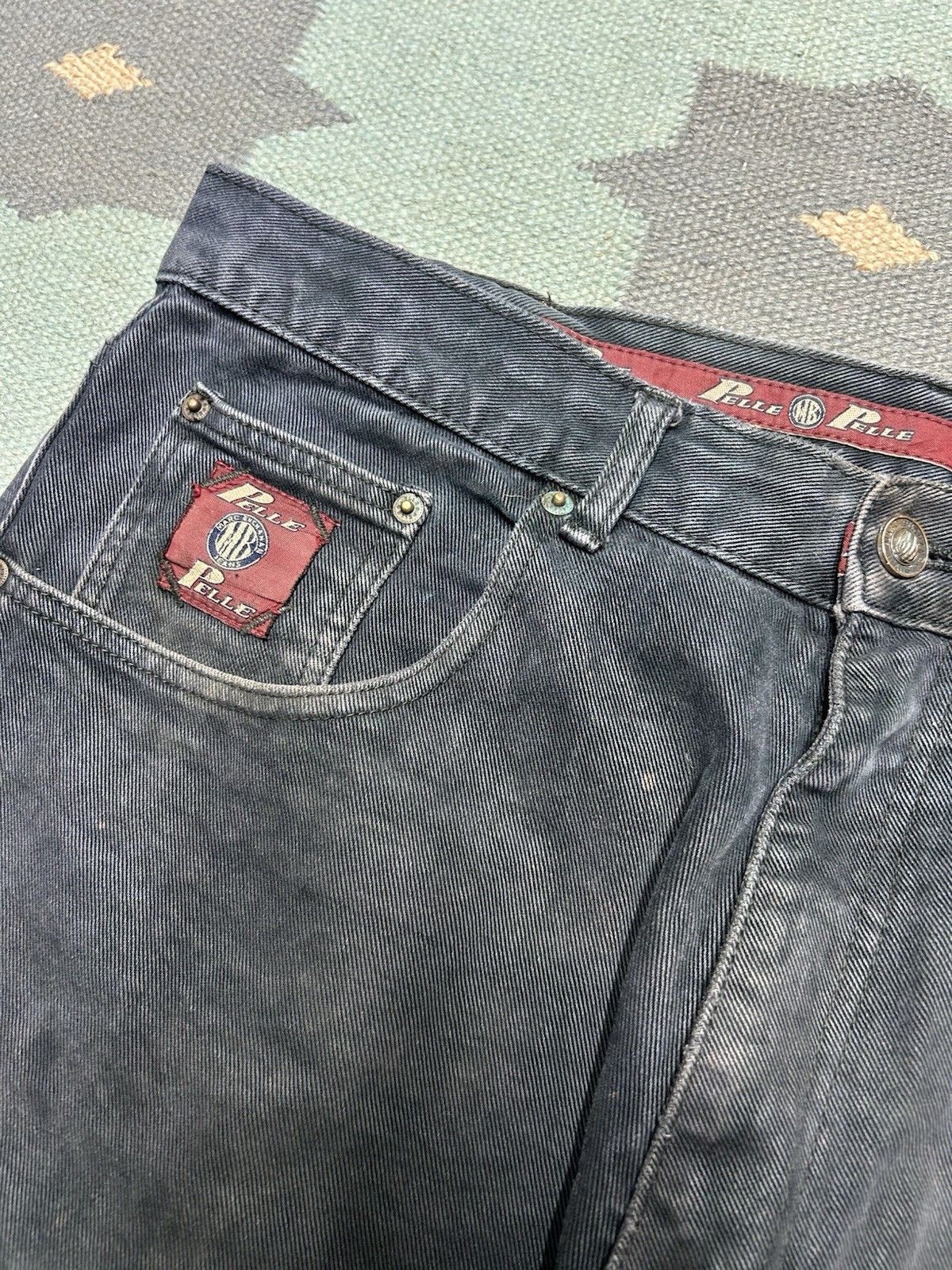 Vintage y2k baggy jeans pelle pelle faded goth grunge JNCO 38x34 Size US 38 / EU 54 - 10 Thumbnail
