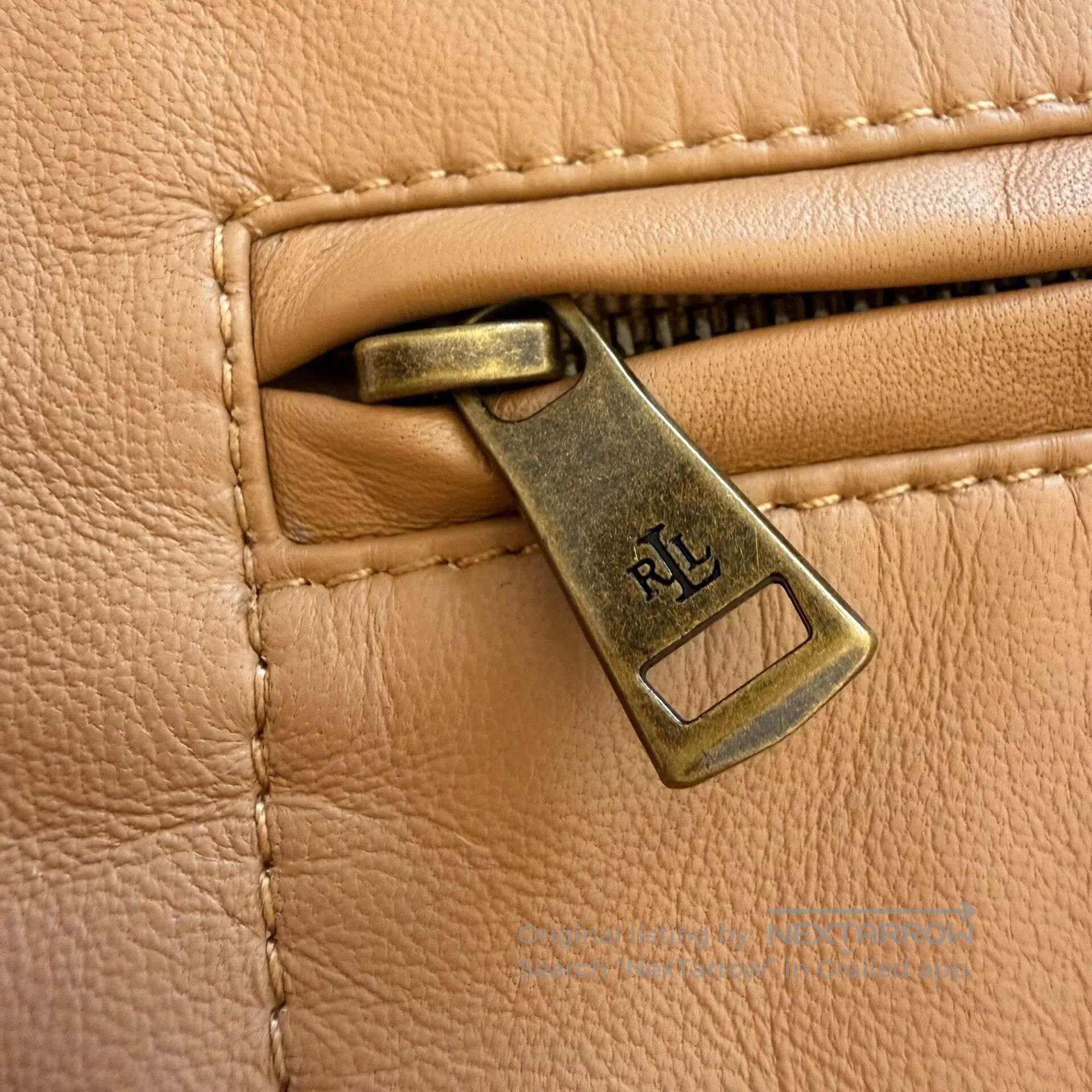 RRL Ralph Lauren Vintage Lambskin Outdoor Jacket for Women. Size XL / US 12-14 / IT 48-50 - 4 Thumbnail