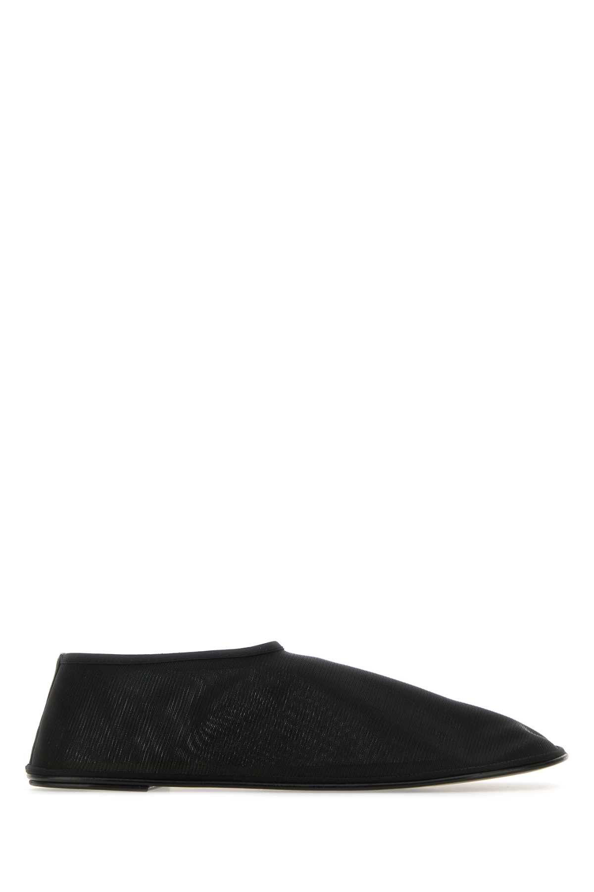 image of The Row Black Nylon Socks Slip Ons Shoes, Women's (Size 10)