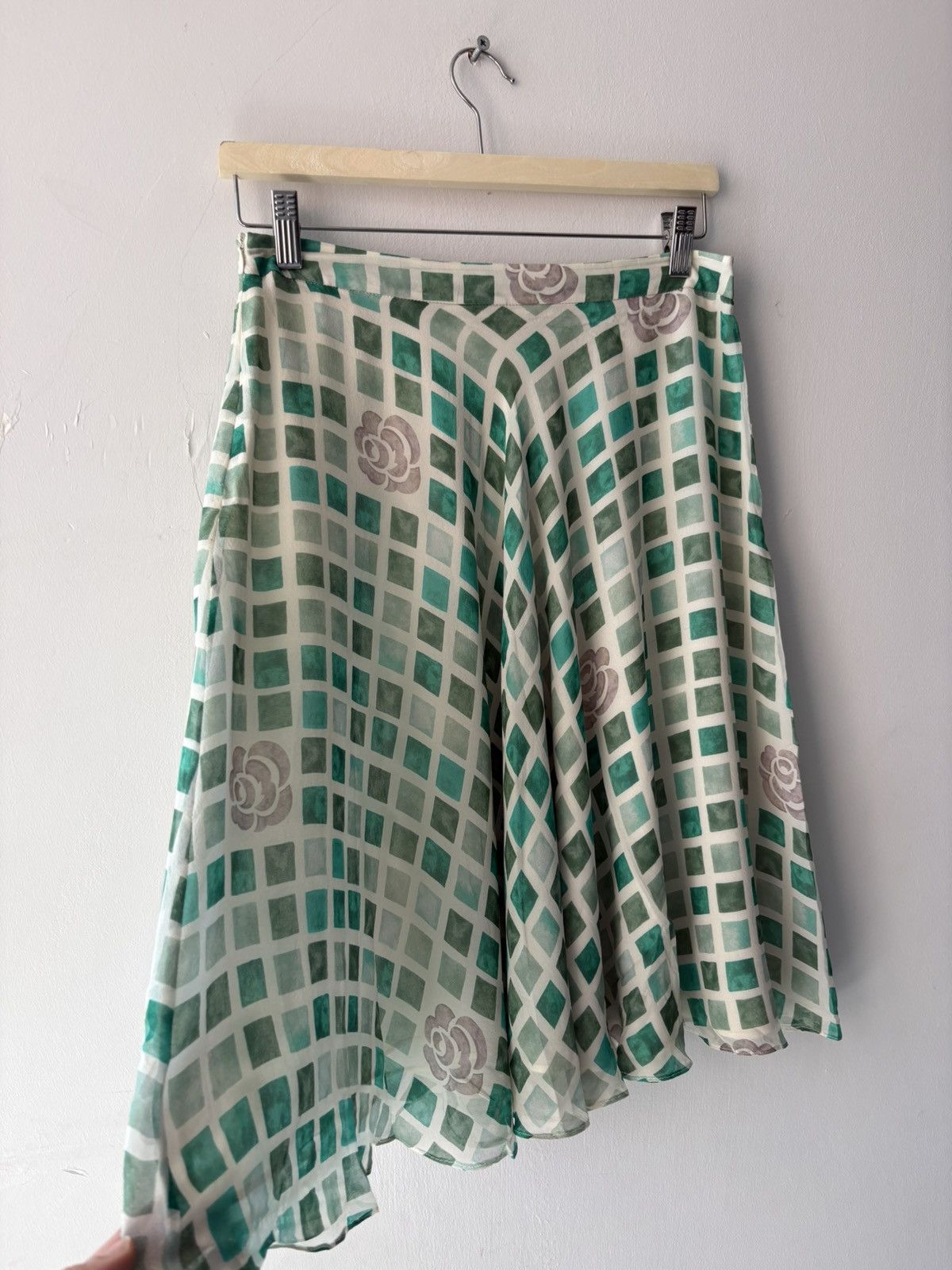 Vintage Beymen silk skirt Size 26" / US 2 / IT 38 - 5 Thumbnail