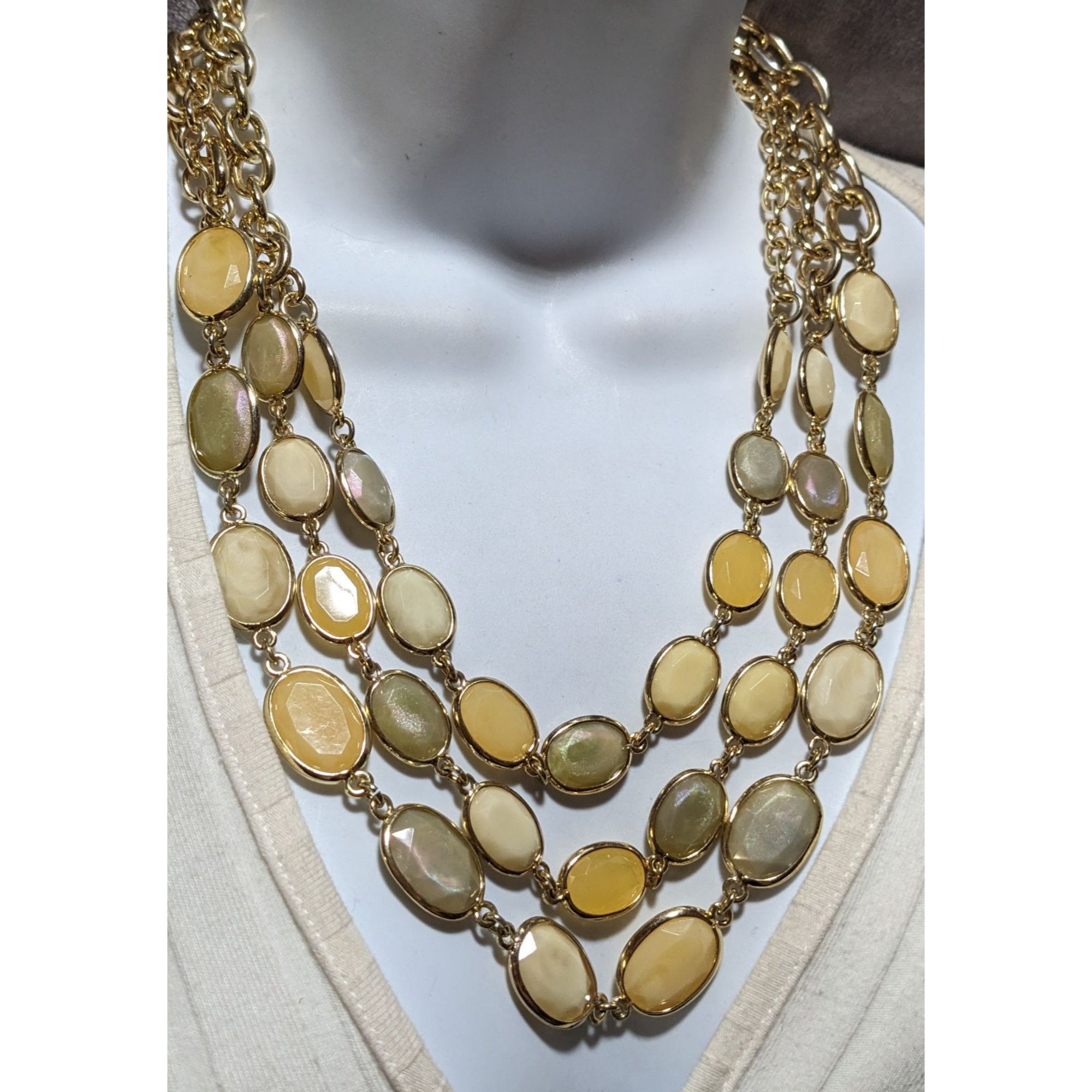 Talbots Vintage Talbots Multilayer Gemmed Necklace Size ONE SIZE - 5 Thumbnail