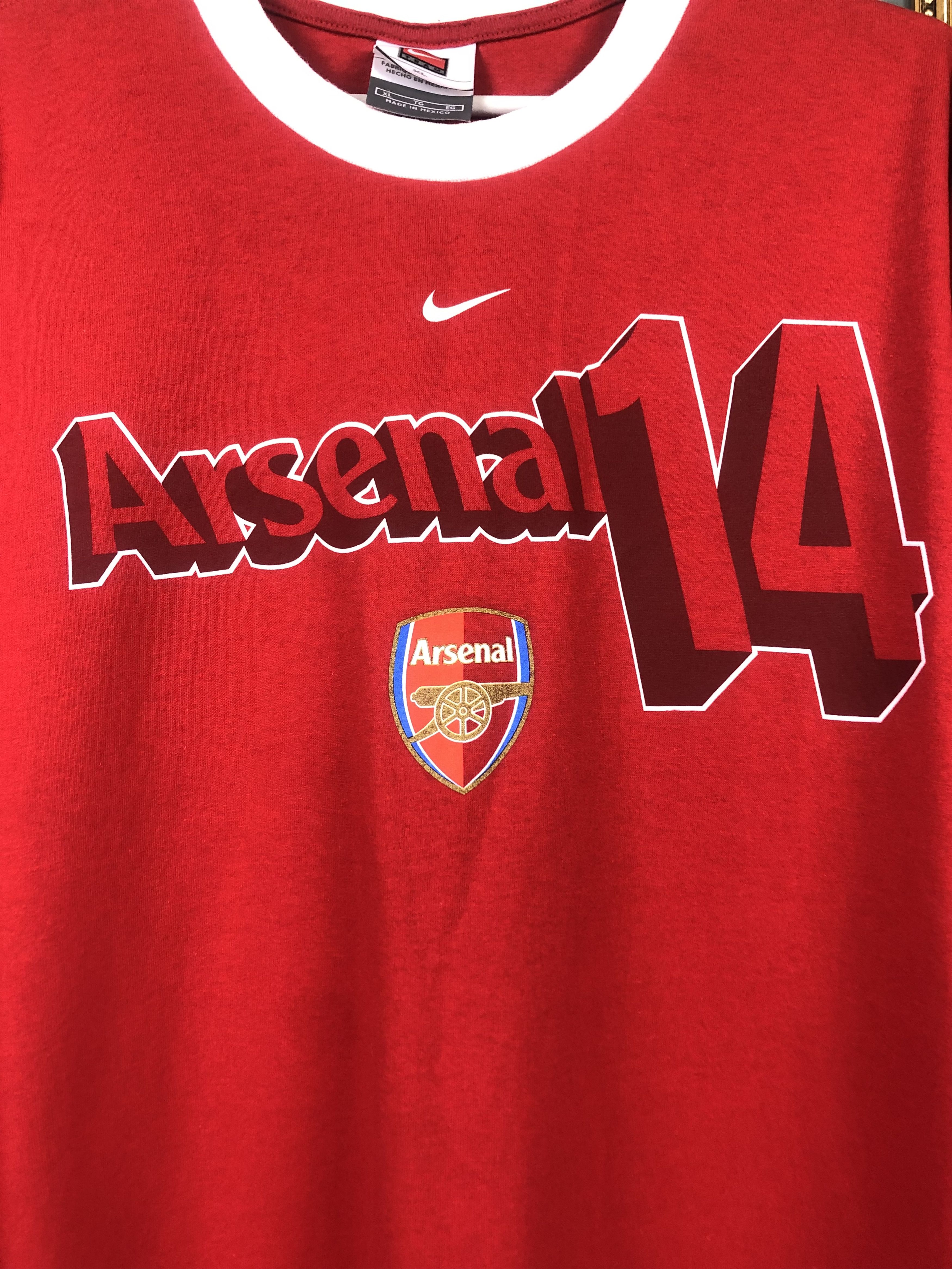 Nike Vintage Arsenal Football Shirt #14 Henry Jersey Long Sleeve Size US XL / EU 56 / 4 - 5 Thumbnail
