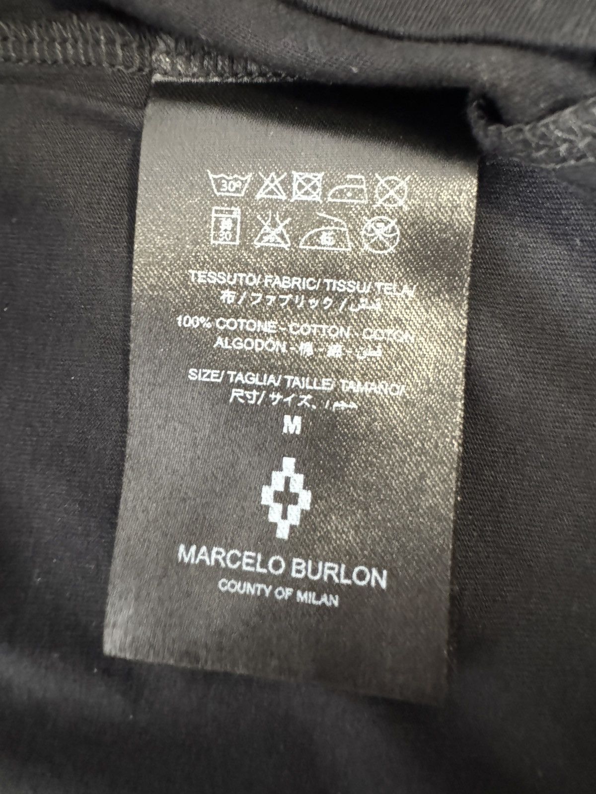 Marcelo Burlon Marcelo Burlon Blue Wing Long Sleeve Crew Neck Size US M / EU 48-50 / 2 - 7 Thumbnail