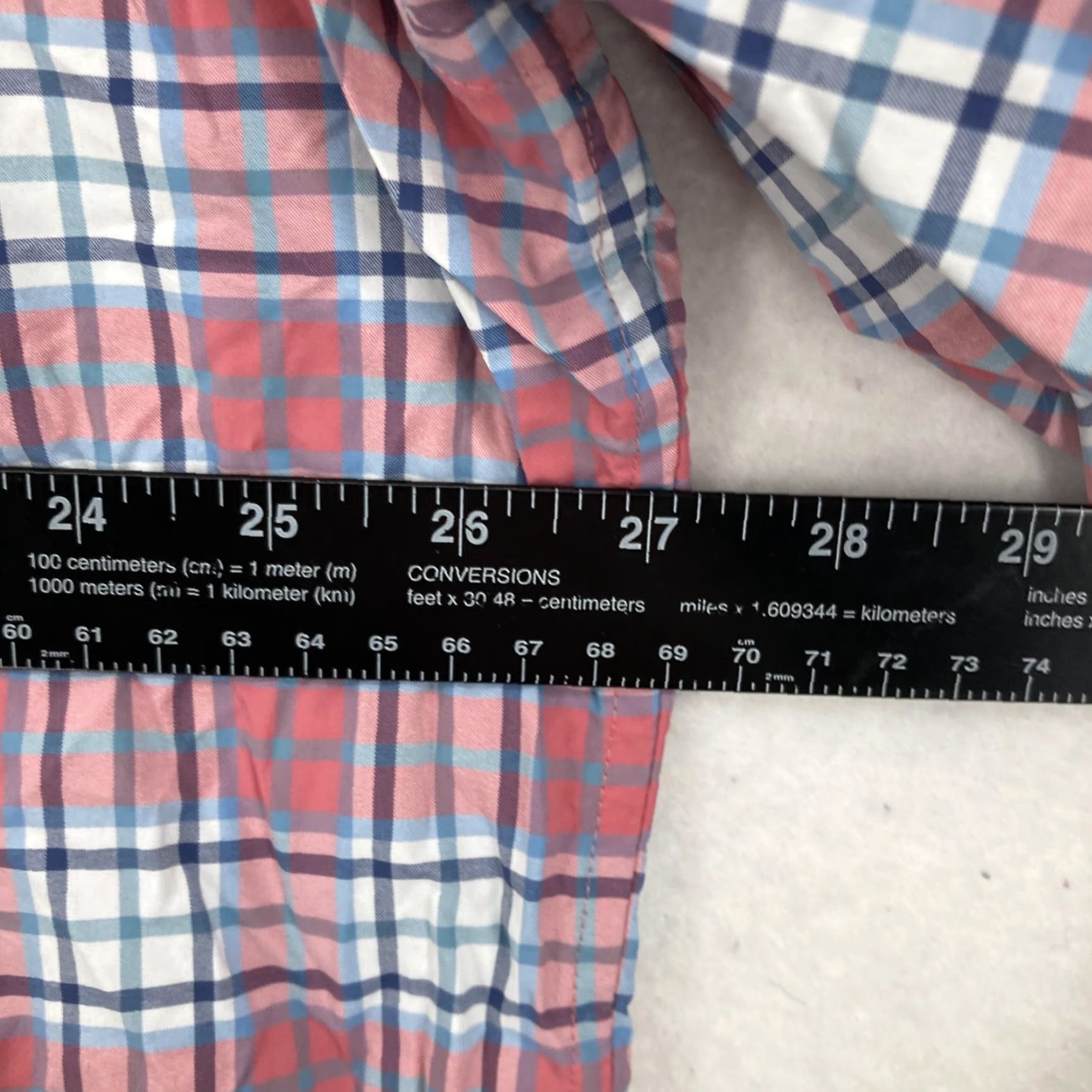Vineyard Vines Vineyard Vines Shirt Mens XL Pink Blue Plaid Tucker Performance Button Down Size US XL / EU 56 / 4 - 5 Thumbnail